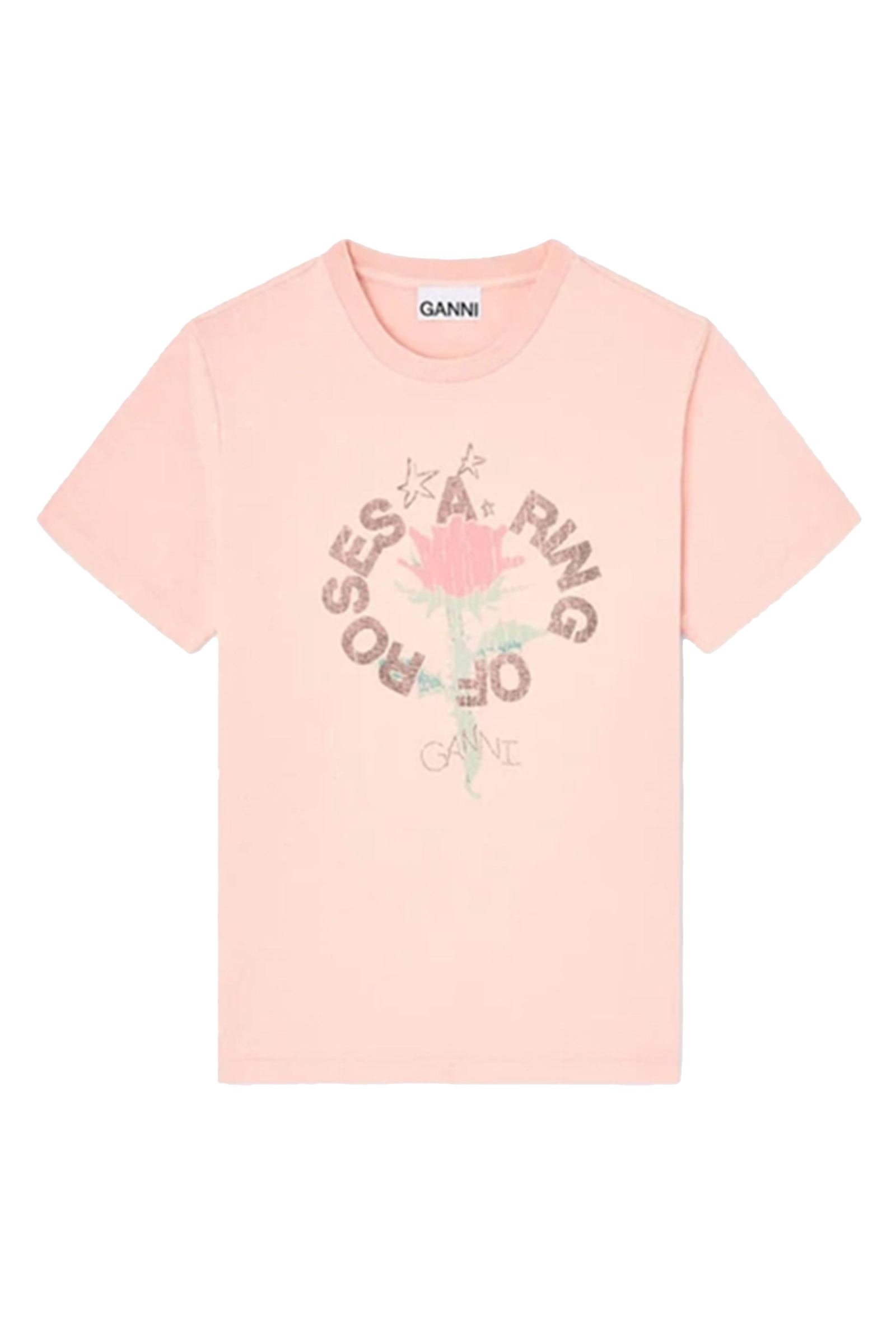 Dames t-shirt korte mouw rose
