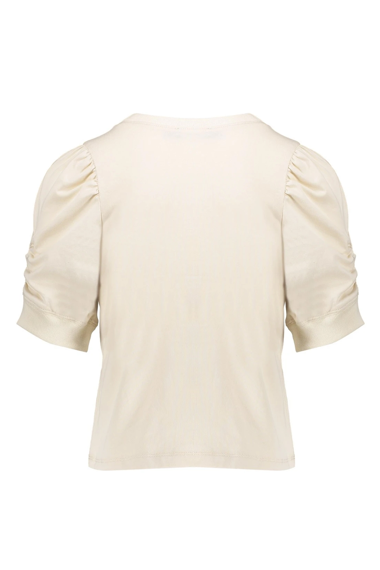 Geisha T-shirt elastic sleeve bruin/beige-1 3