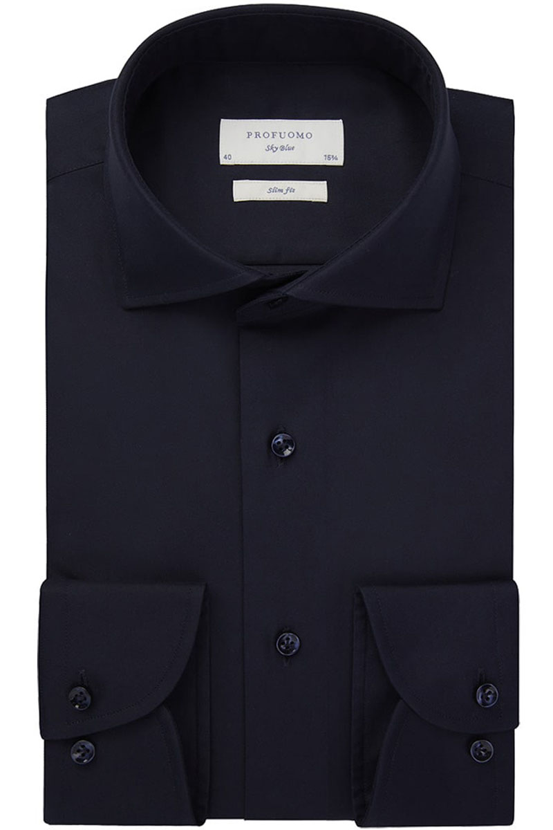 Heren overhemd lm casual blauw
