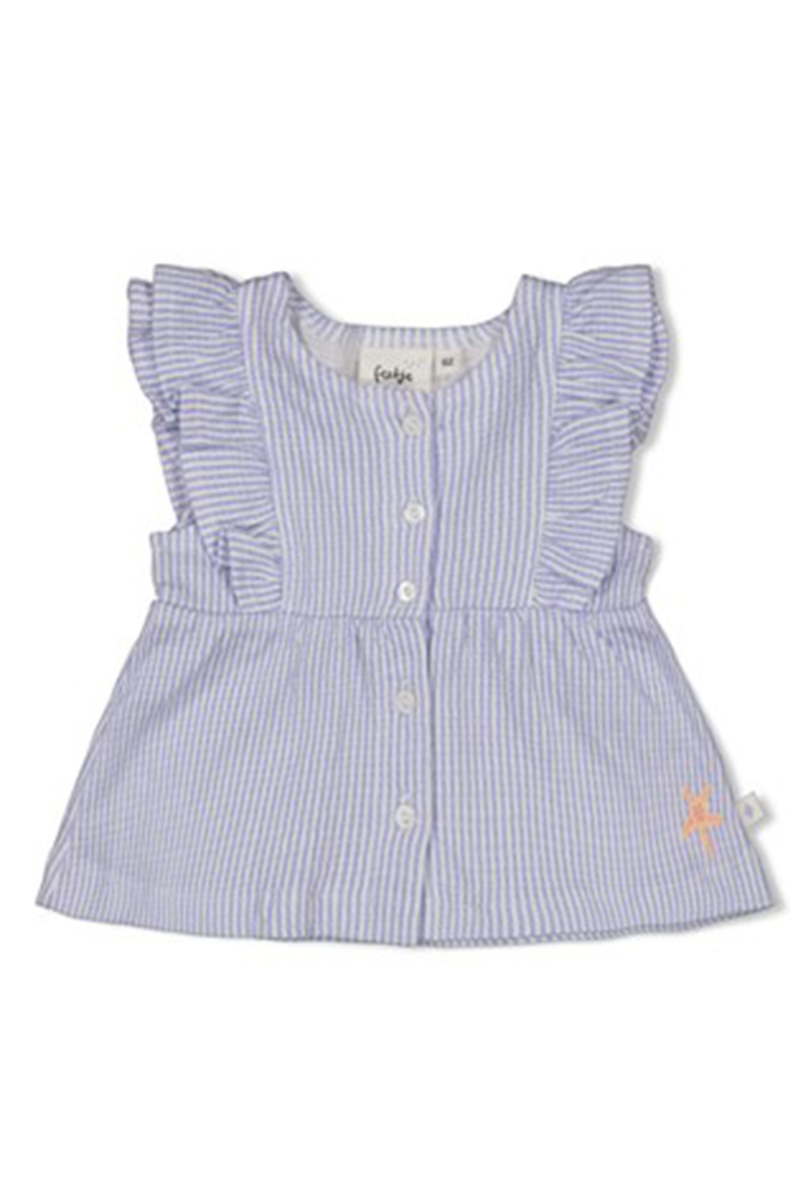 Baby t-shirt korte mouw blauw