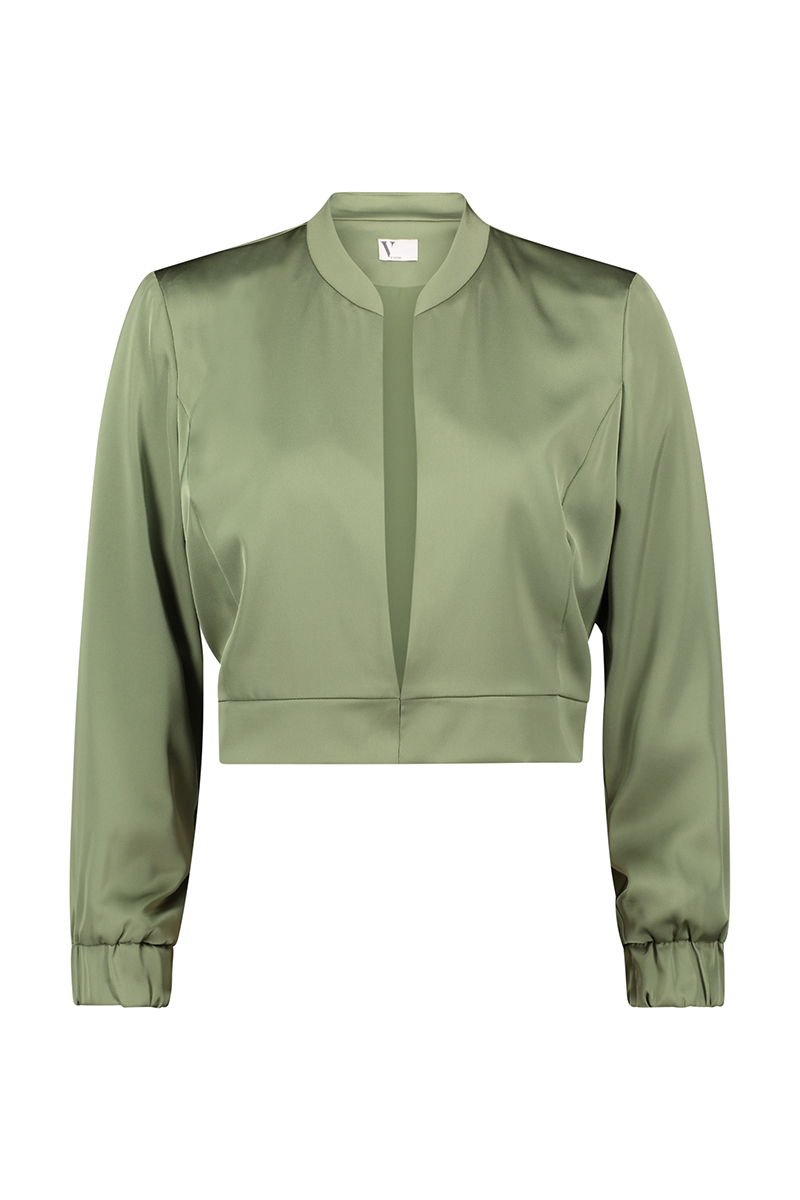 Dames jas groen