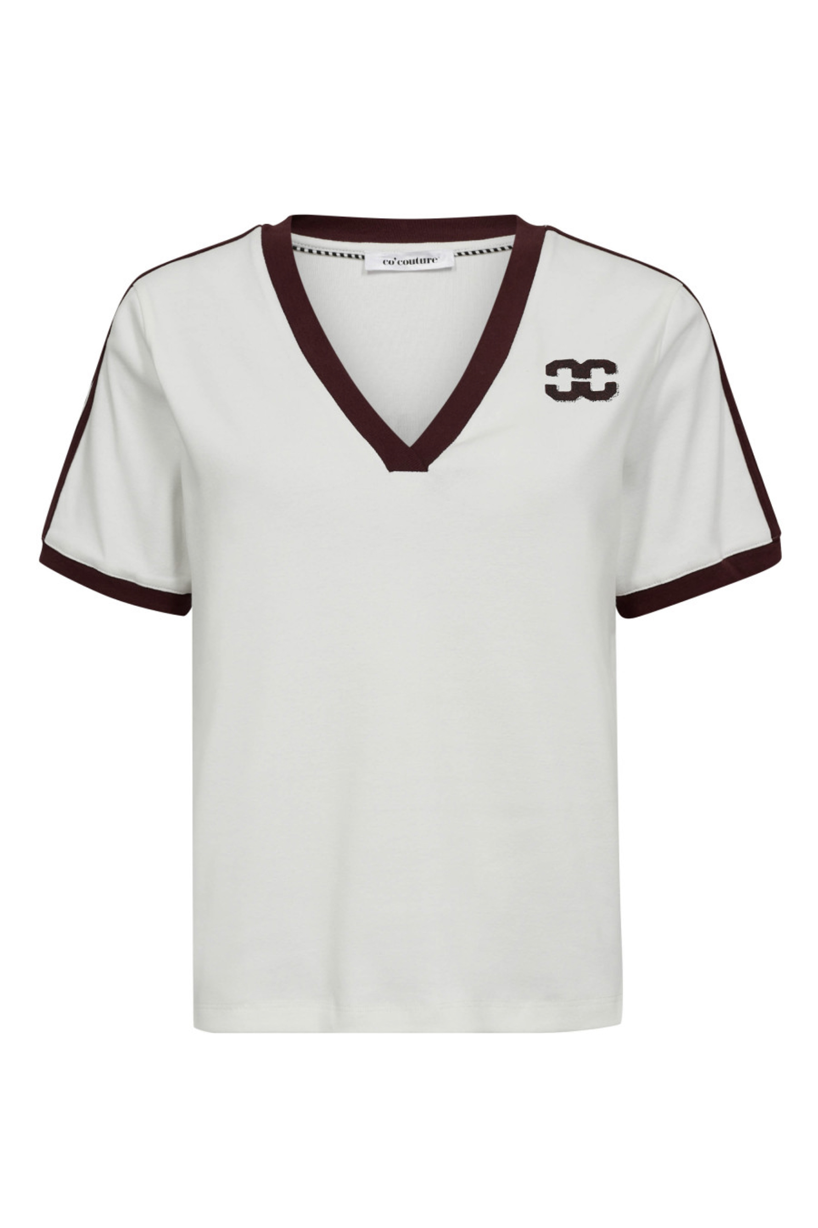 Dames t-shirt korte mouw ecru