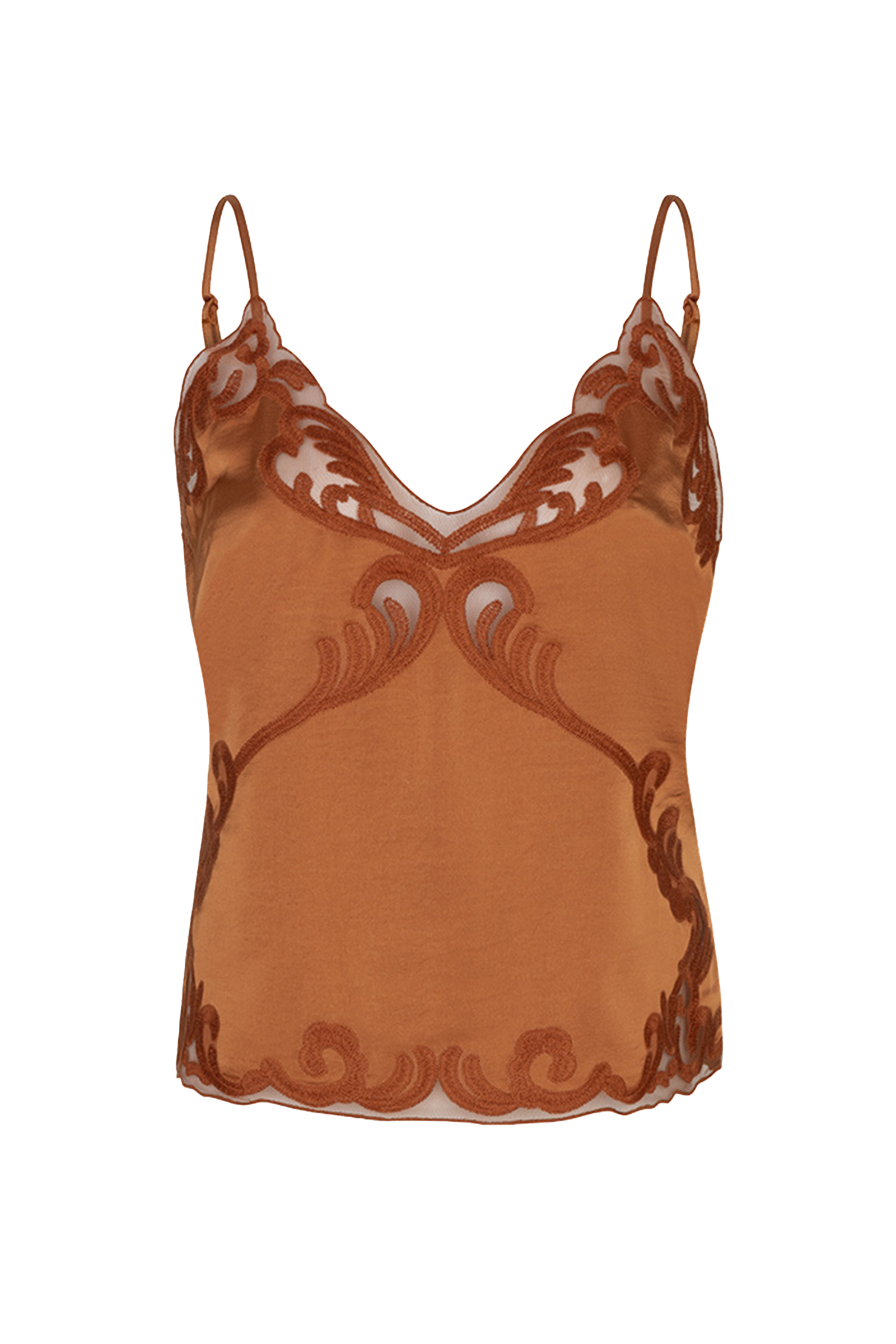 Dames top oranje