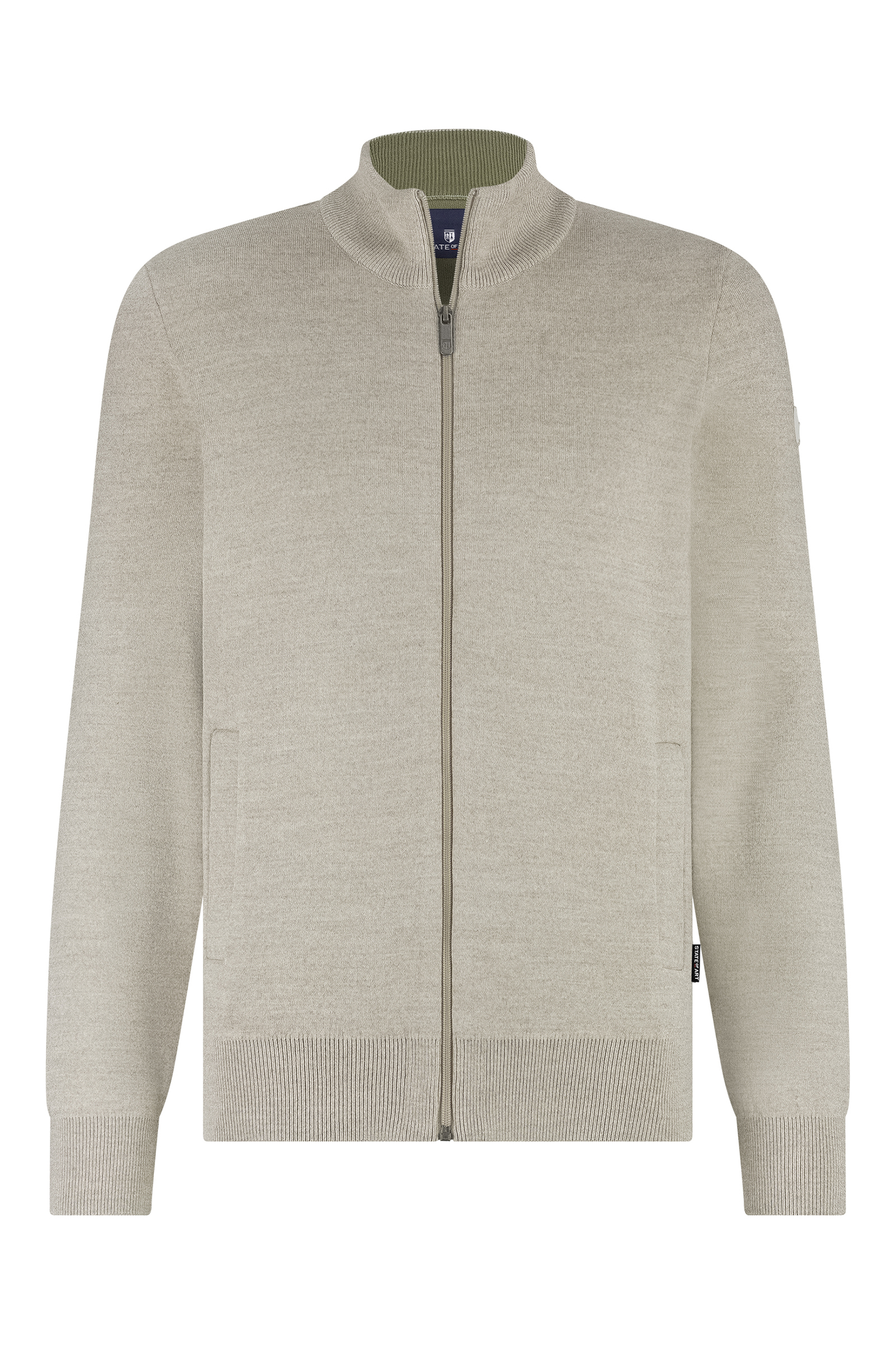 Heren vest ecru