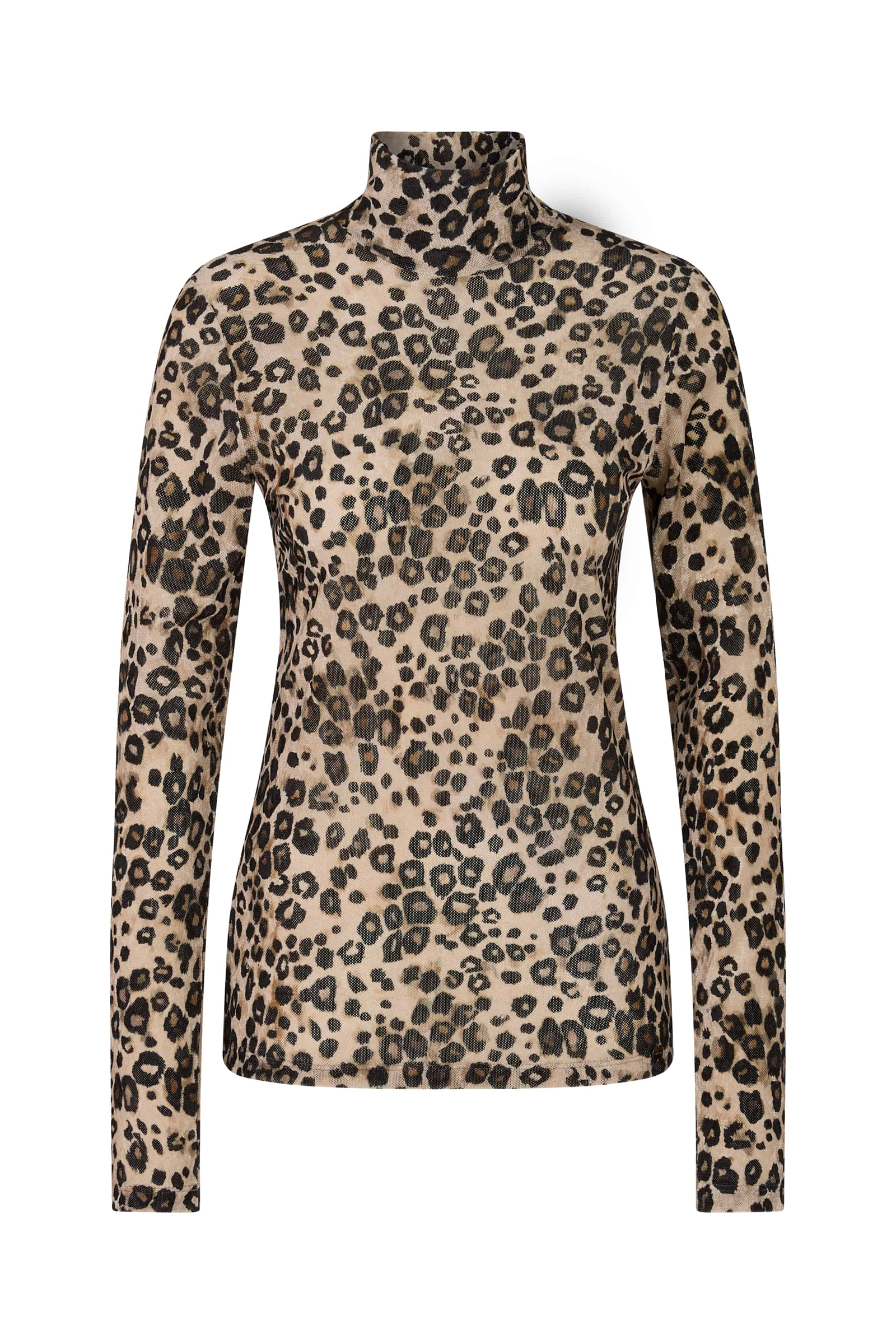 Dames t-shirt korte mouw bruin