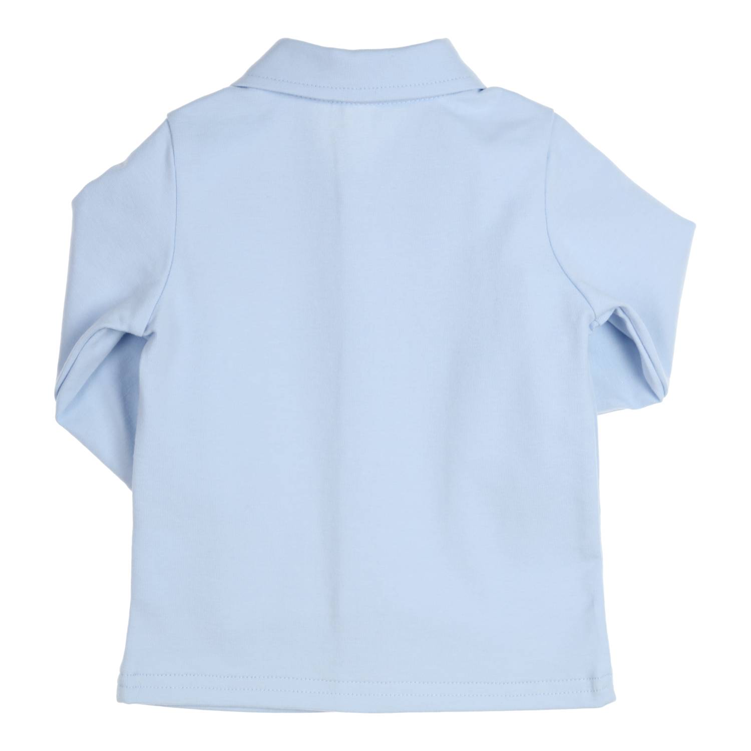 Baby blouse/overhemd blauw