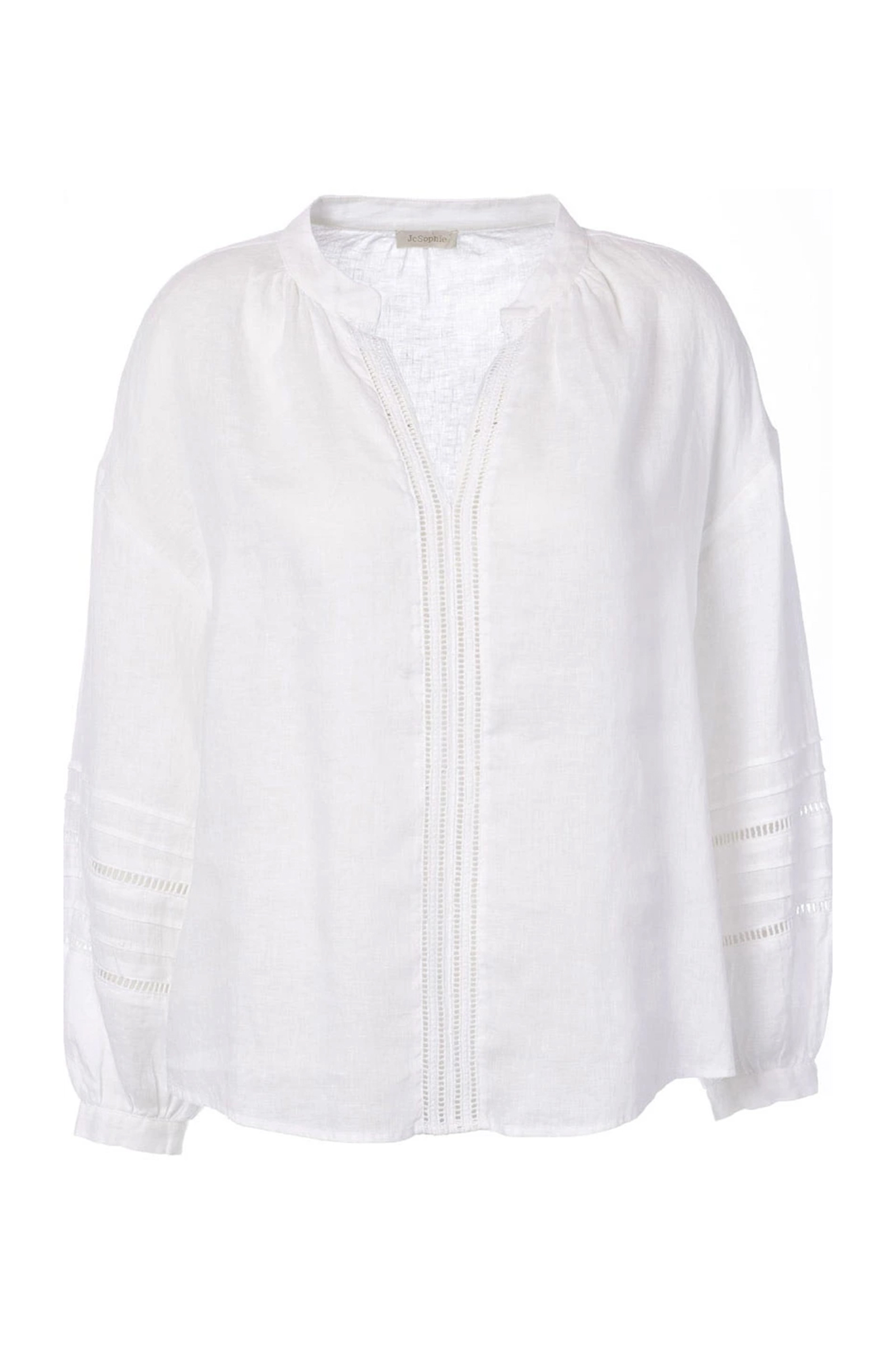 Dames blouse lange mouw ecru