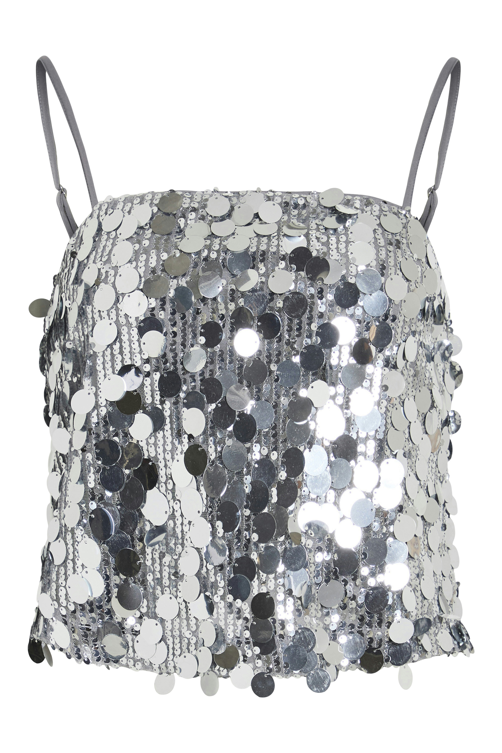 Dames blouse korte mouw zilver