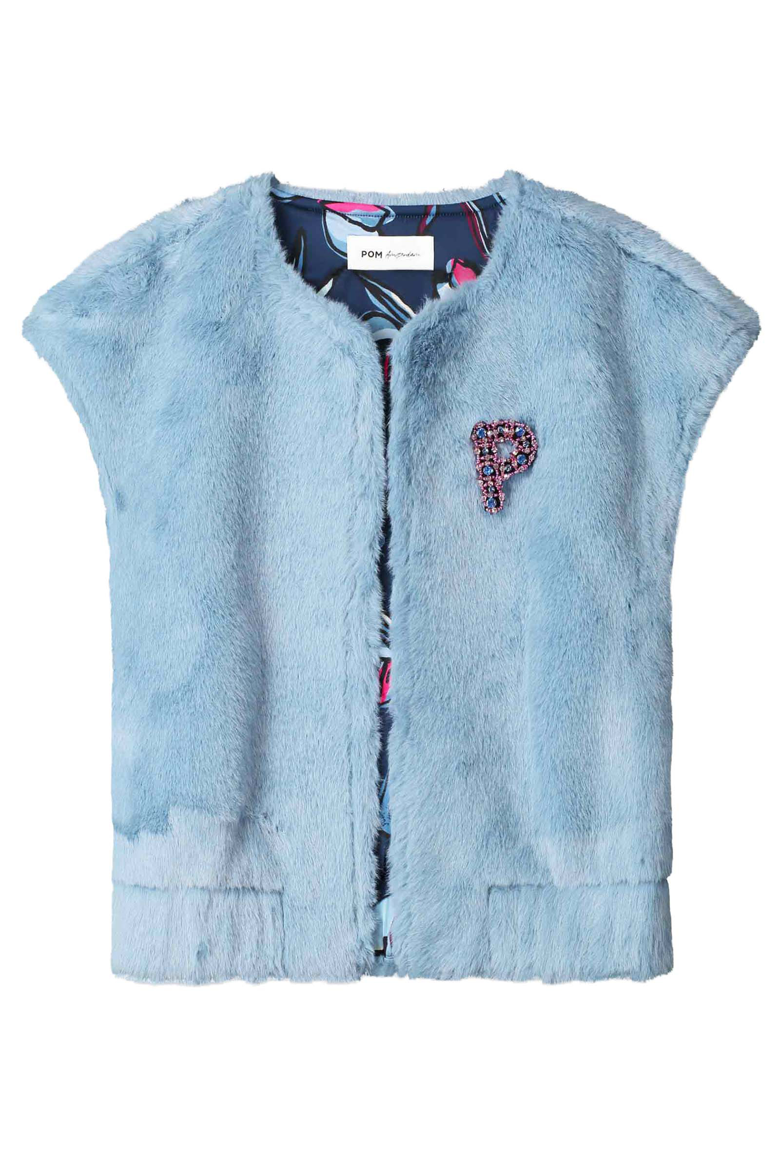 Dames gilet blauw