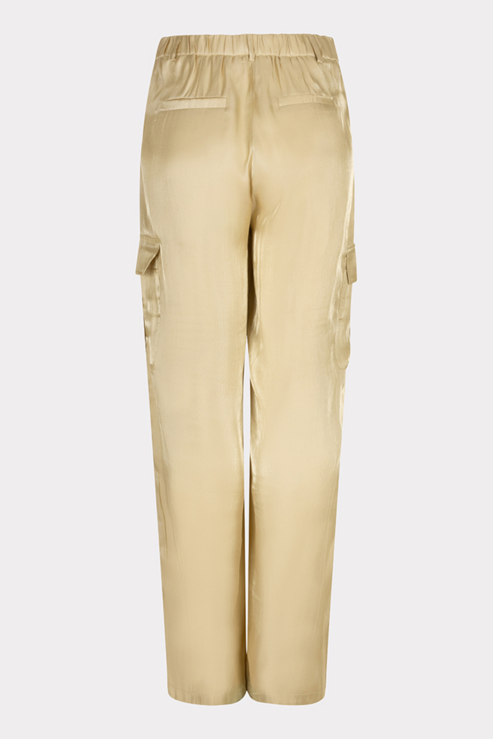 Esqualo Trousers cargo silky touch Geel-1 3
