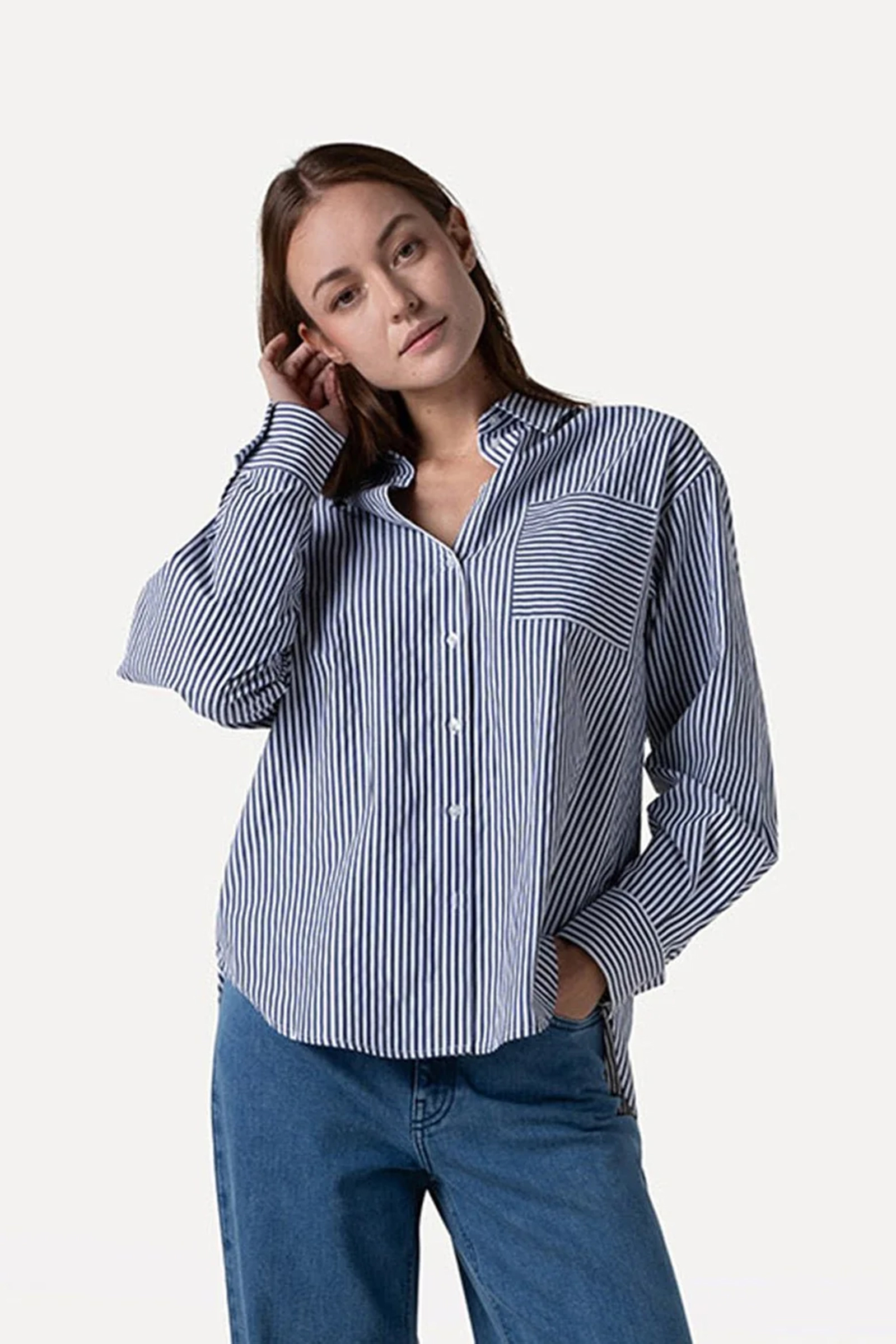 Another Label Kyara shirt Blauw-1 2