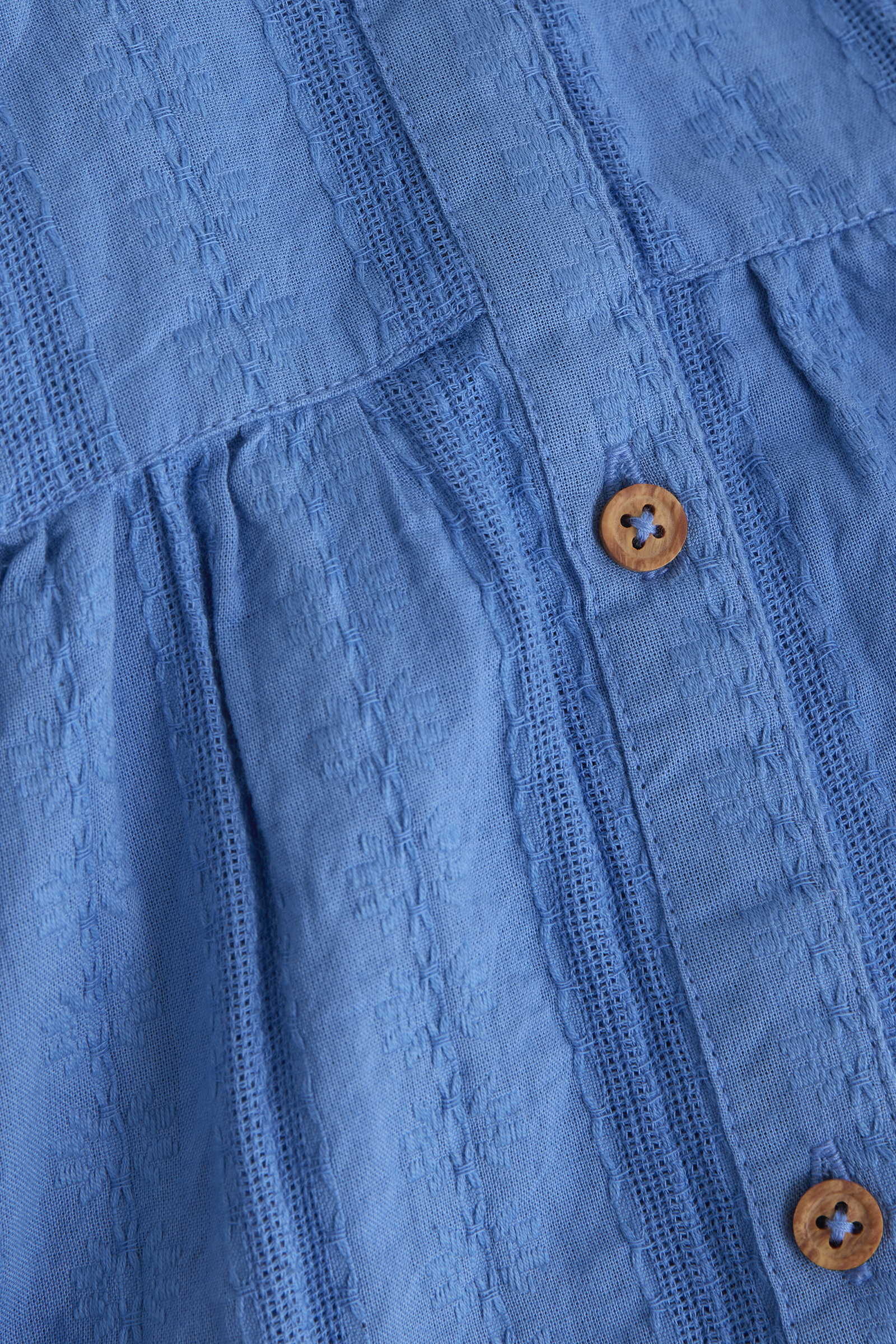 Daily7 Ruffle shirt Blauw-1 2