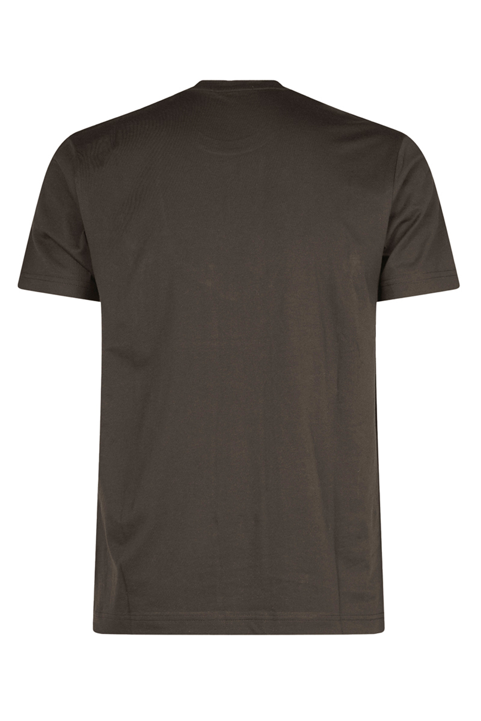 Heren t-shirt kortemouw bruin