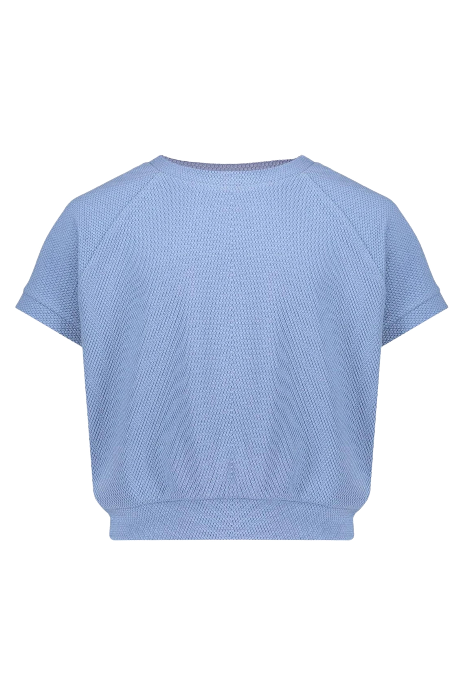 Meisjes blouse lange mouw blauw