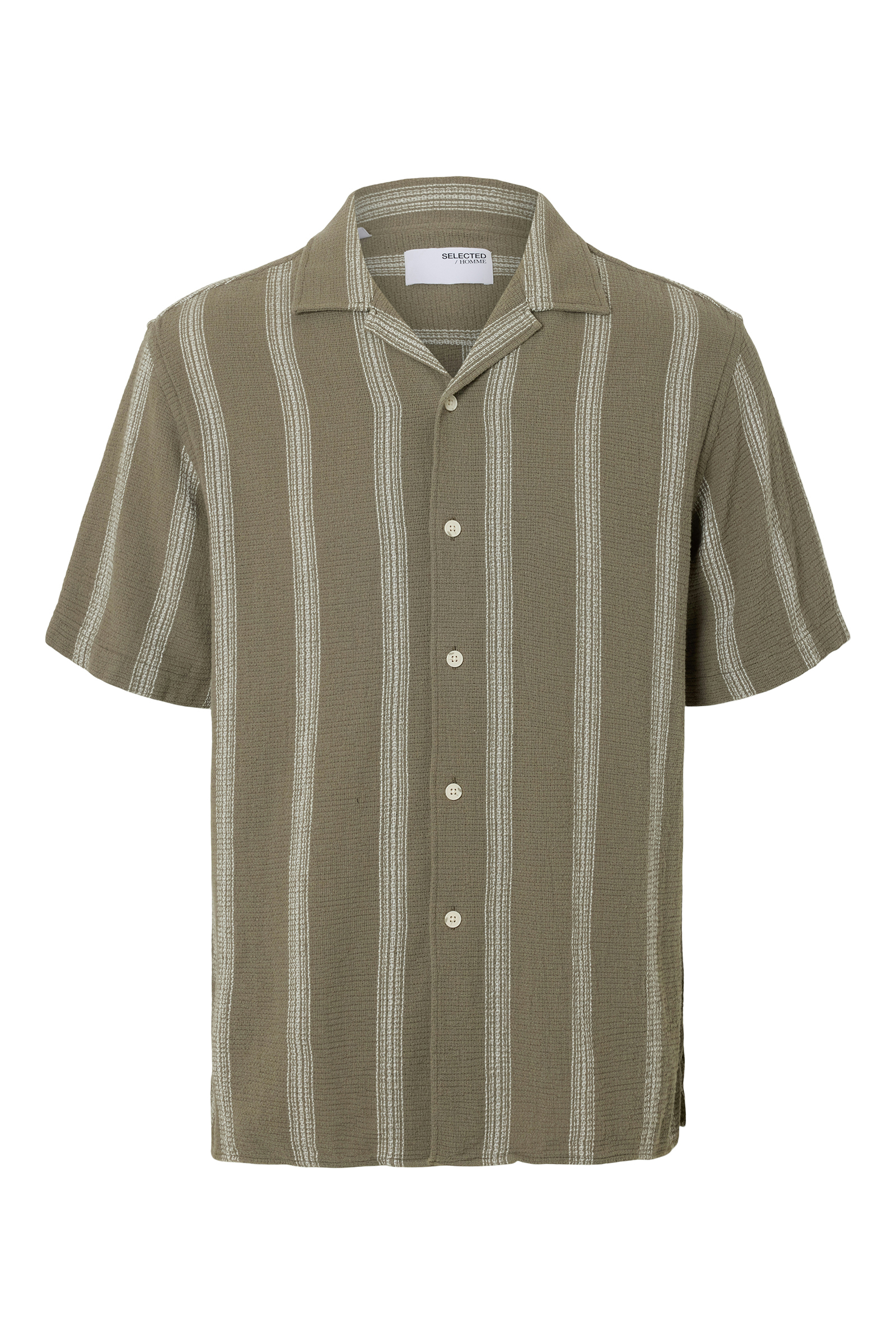 Heren overhemd km casual groen