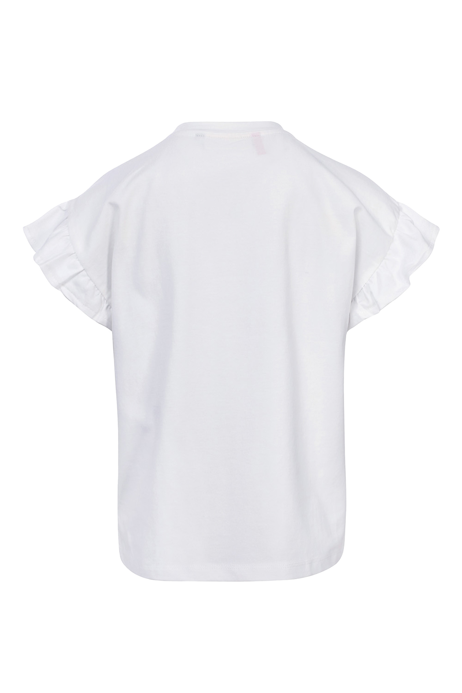 LOOXS LITTLE Little t-shirt ruffled short sleeves Wit-1 3