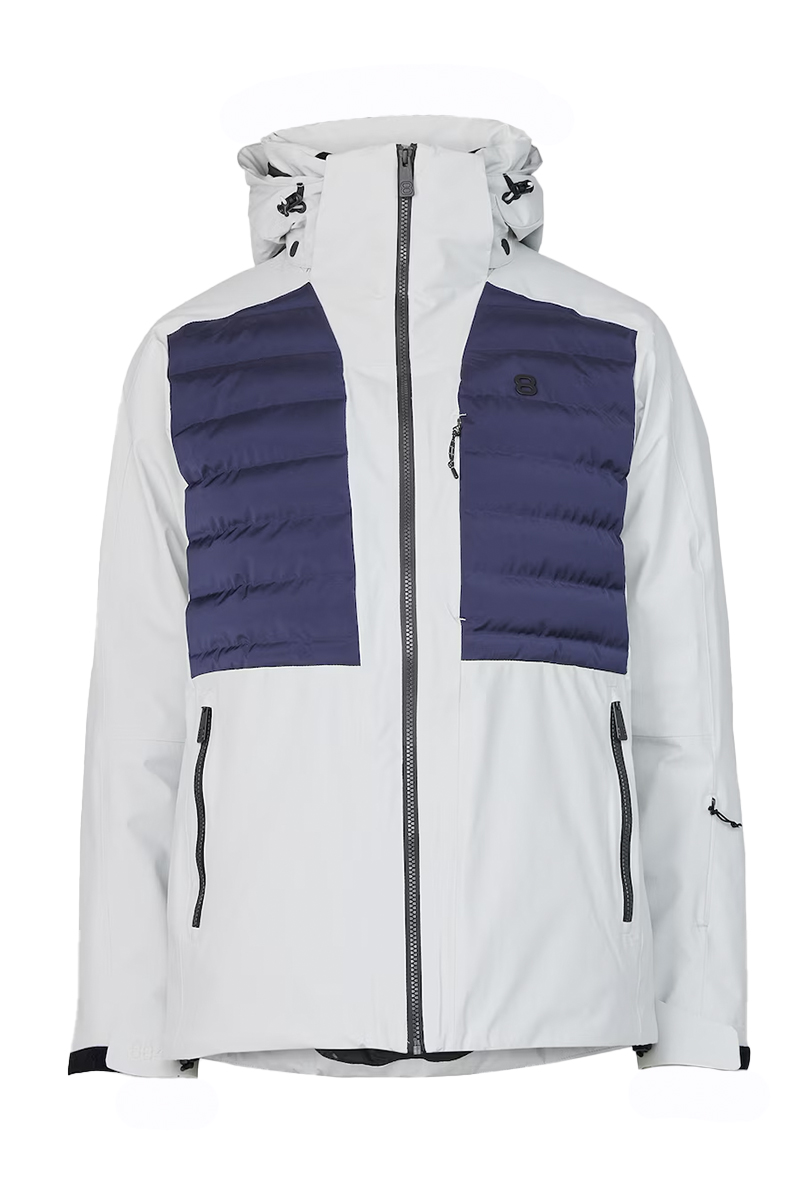 Wintersport heren jack grijs