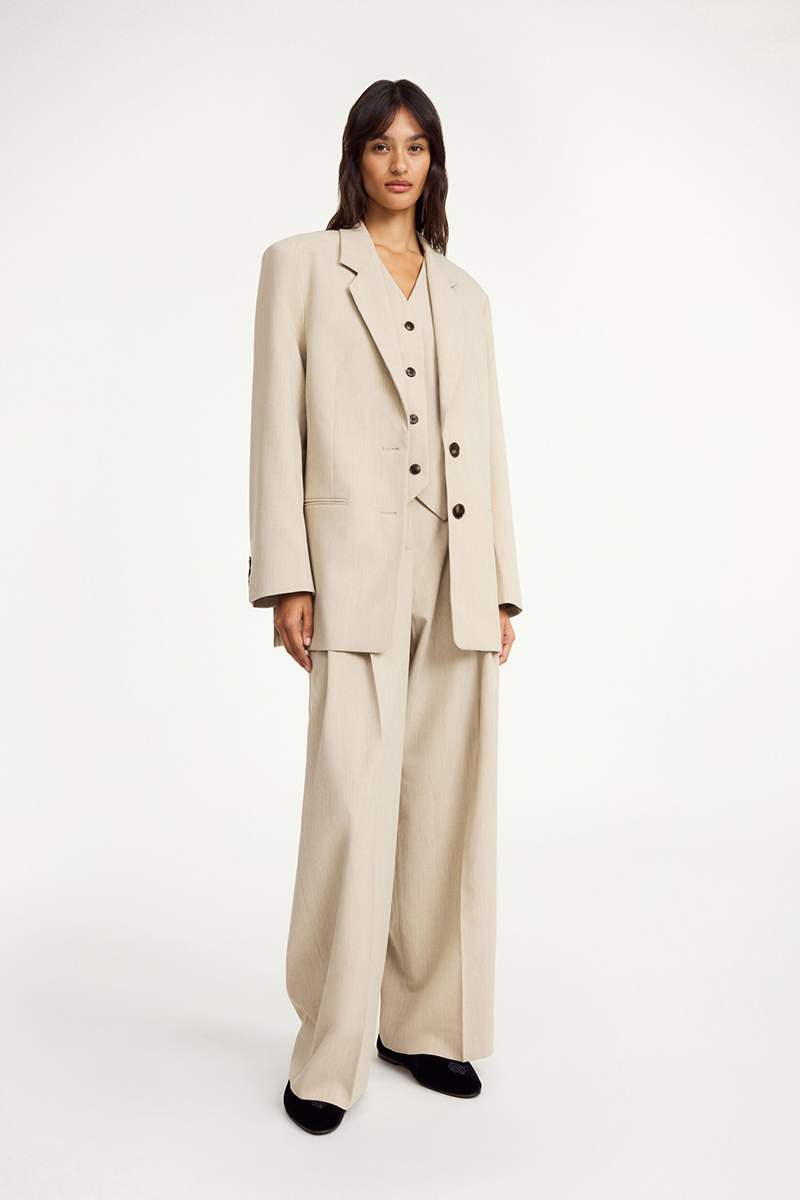 Dames blazer bruin