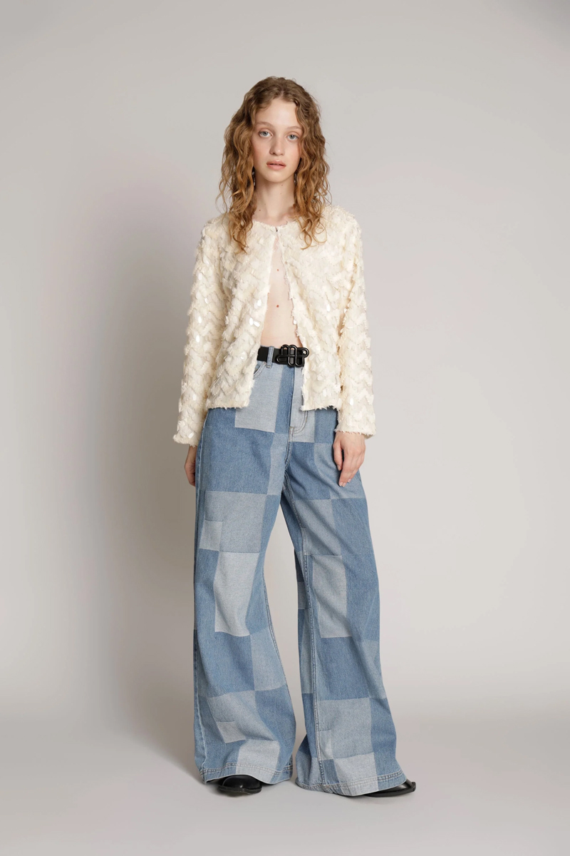 Dames blazer ecru
