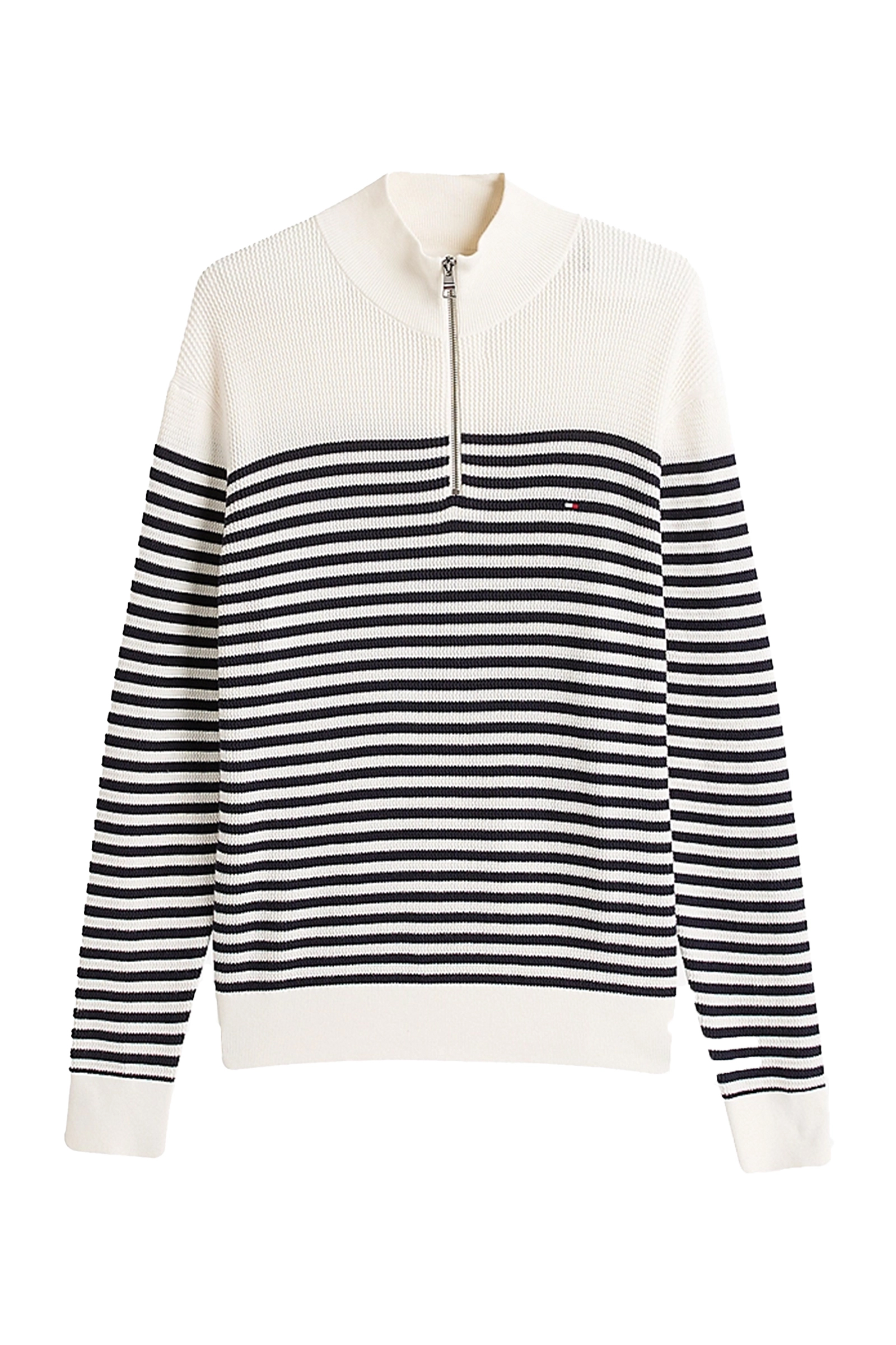 Tommy Hilfiger RACKING STRUCTURE ZIP MOCK Light Beige 1