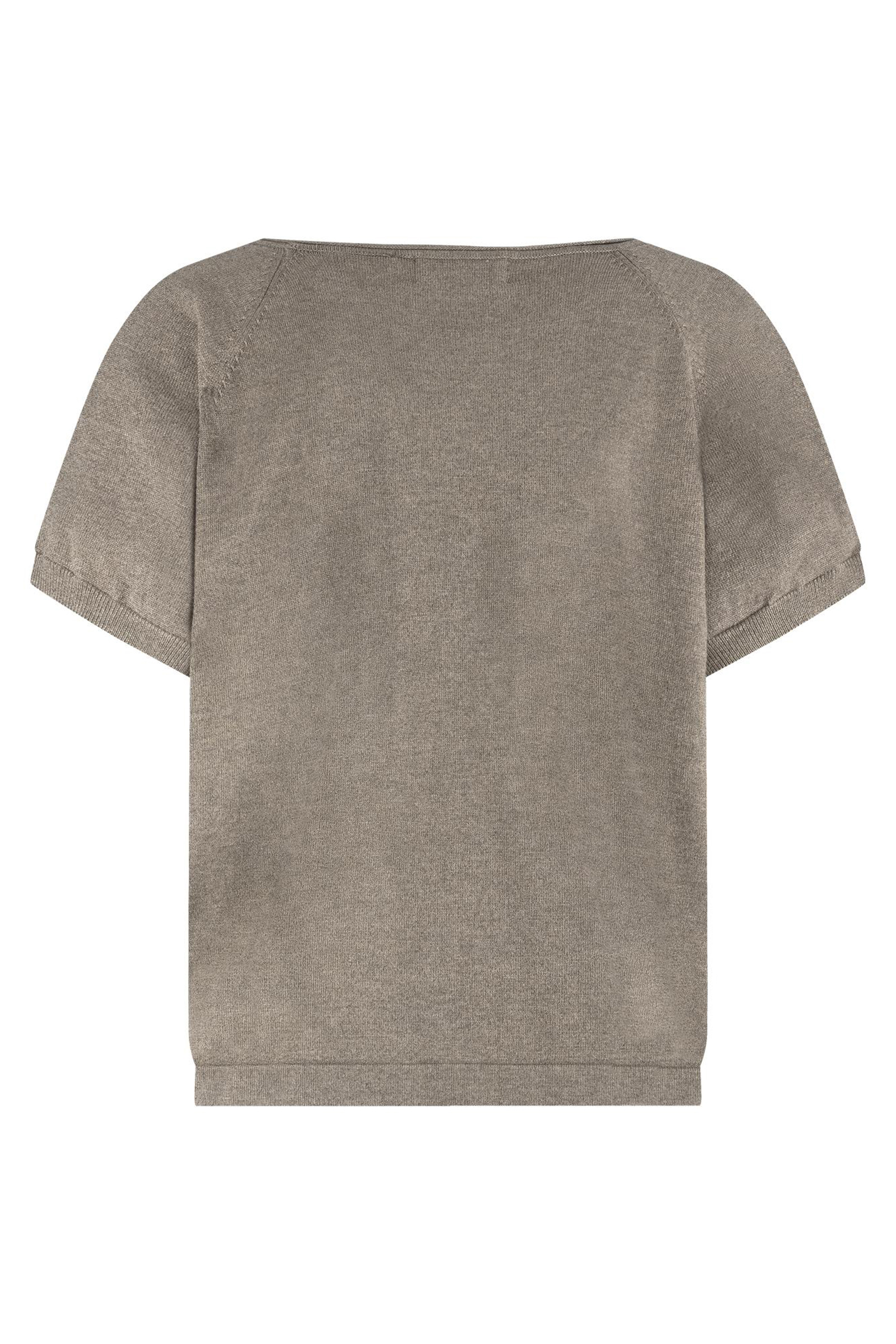 Dames blouse mouwloos bruin