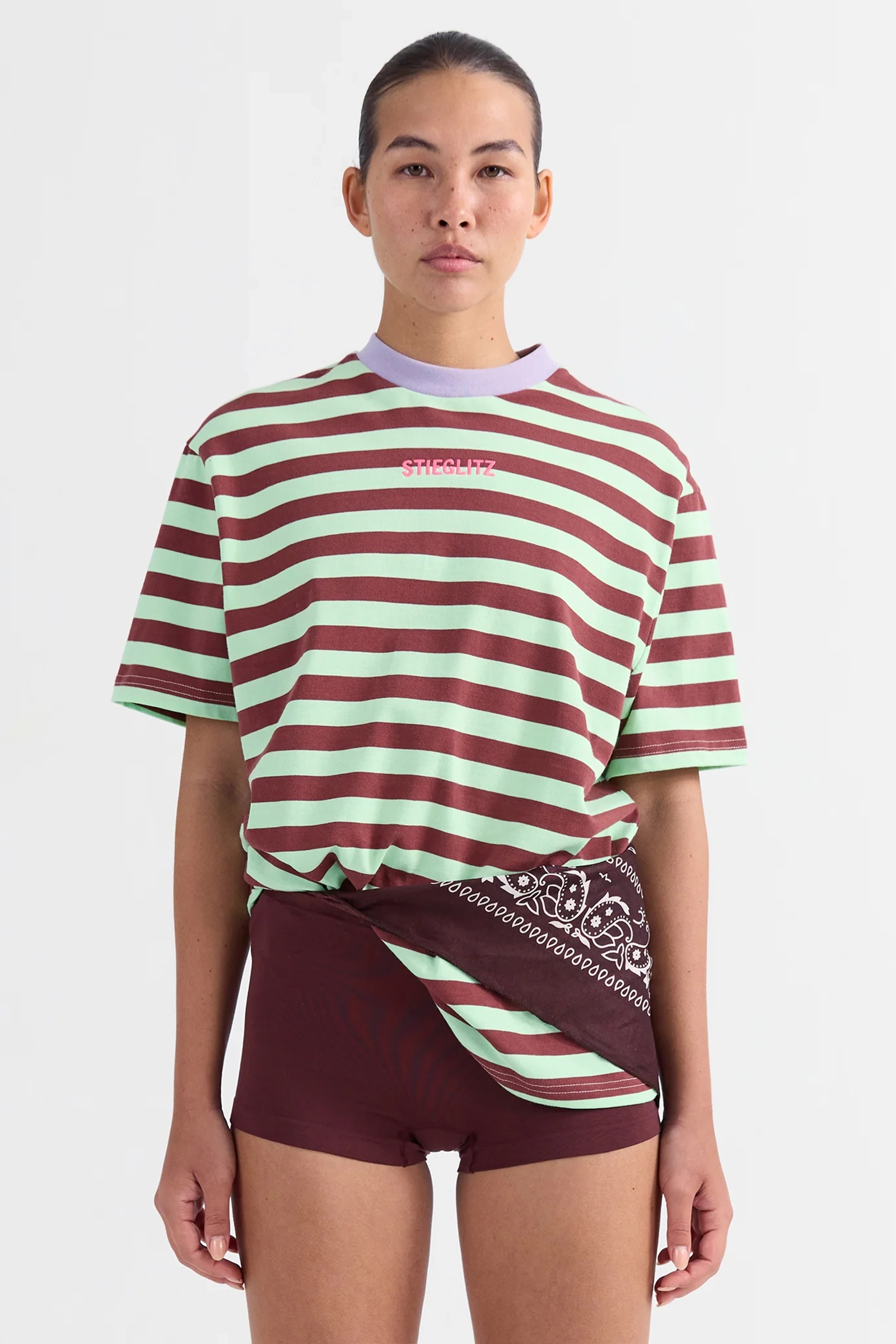 Dames t-shirt korte mouw groen