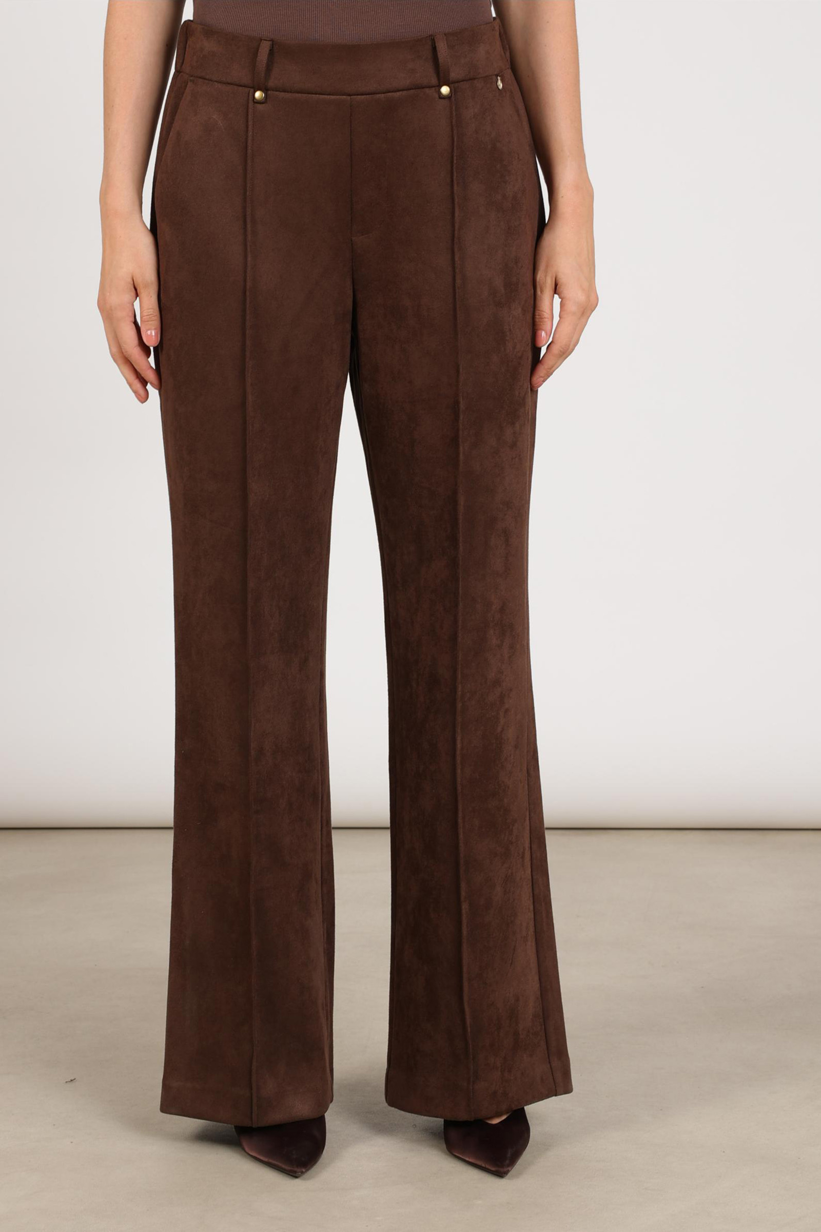 Dames broek bruin