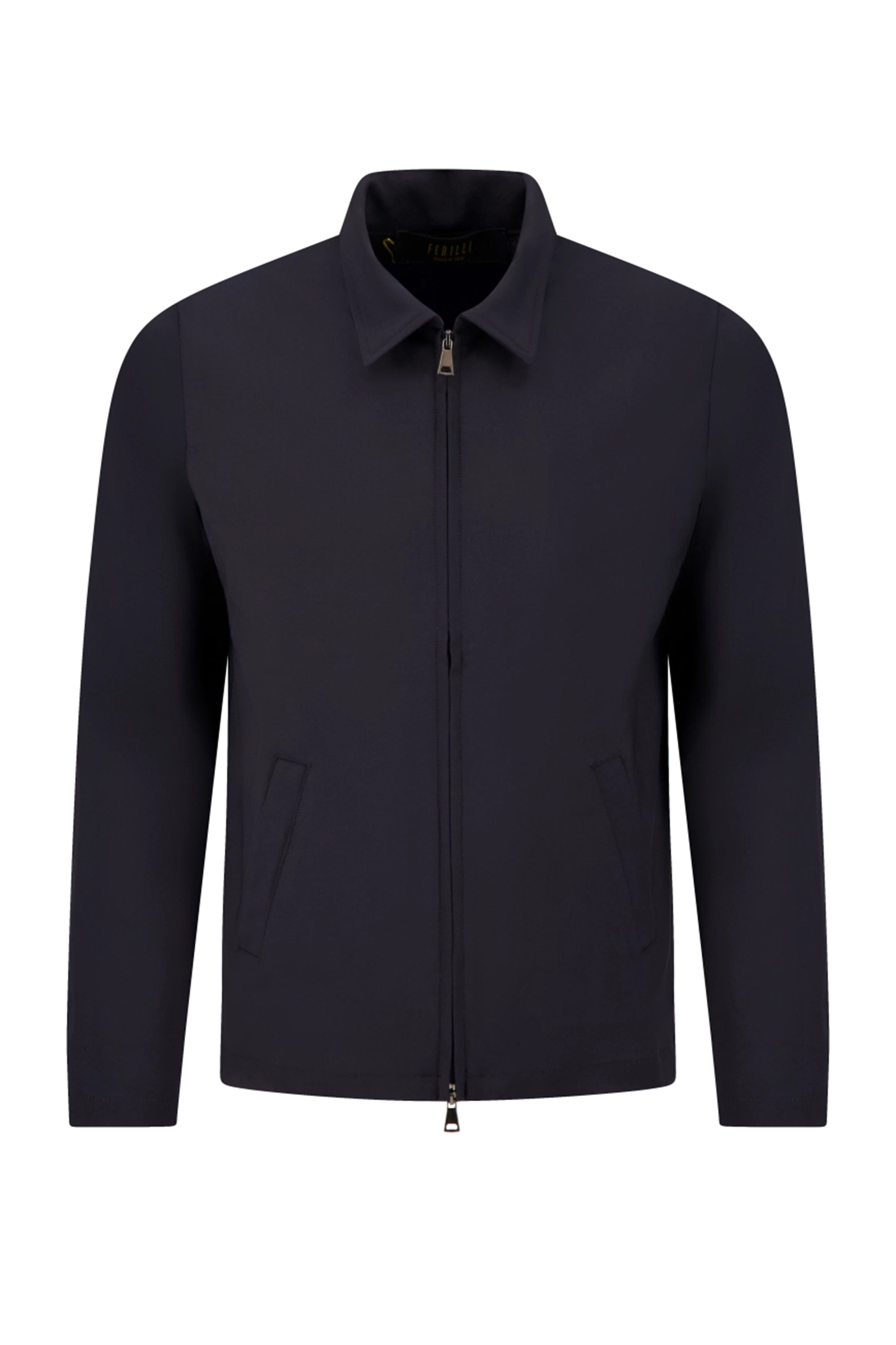 Heren overshirt blauw