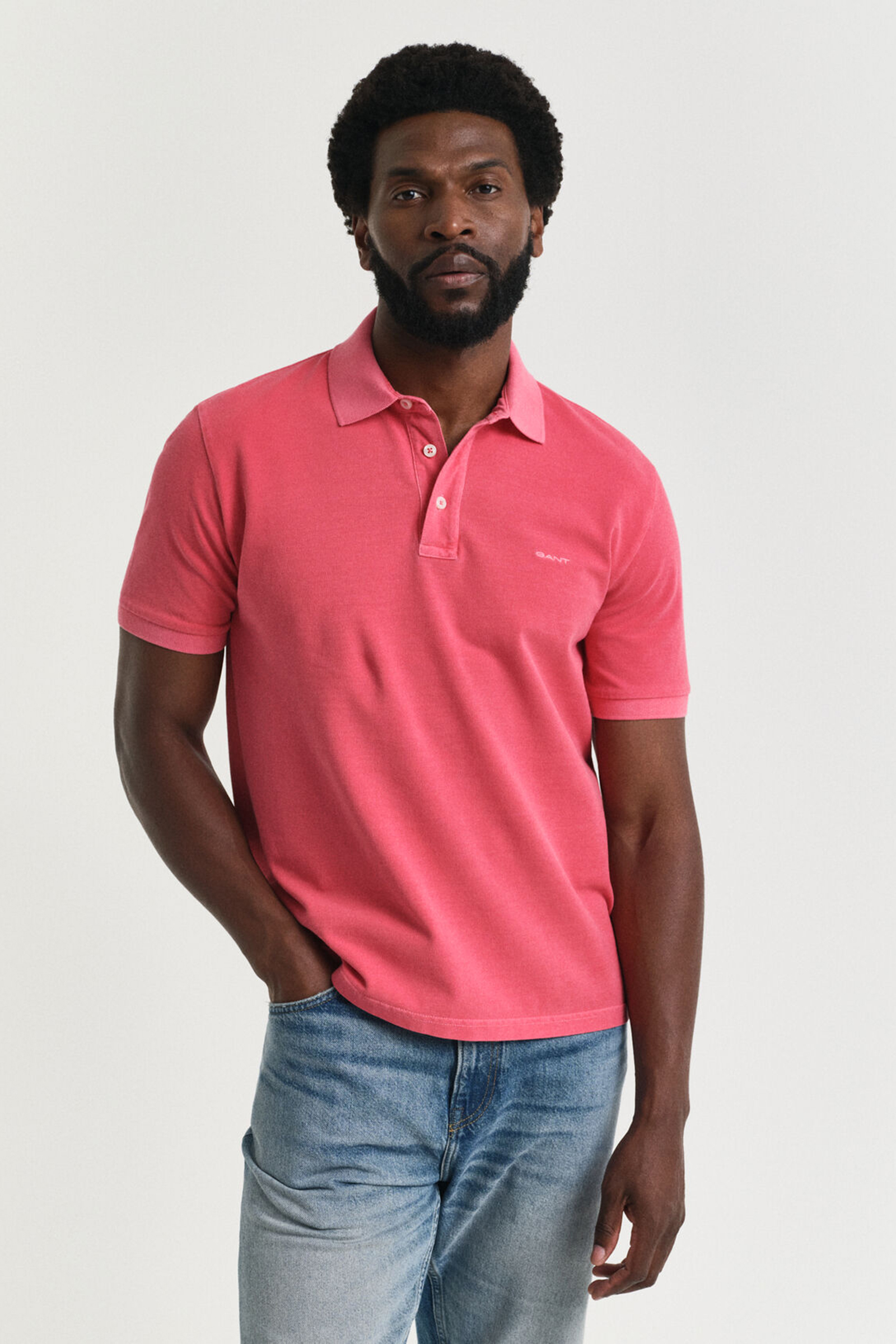 Gant SUNFADED SS POLO Roze 2