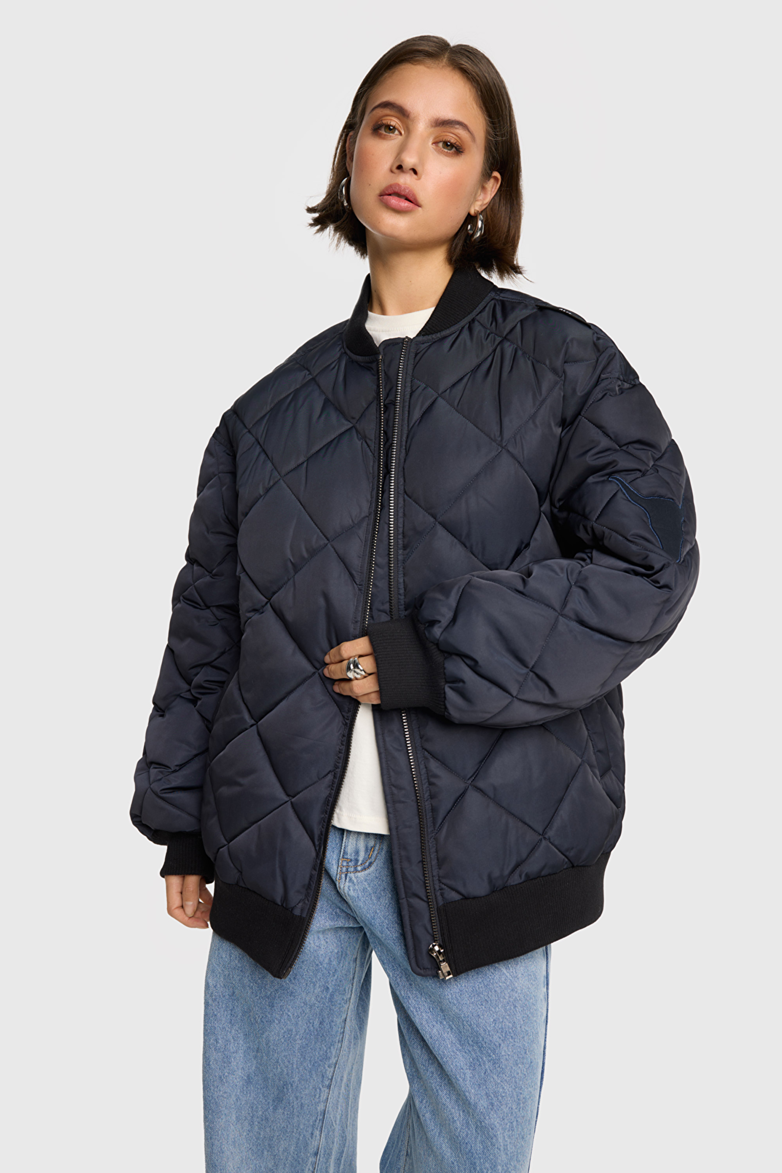 Dames jas blauw