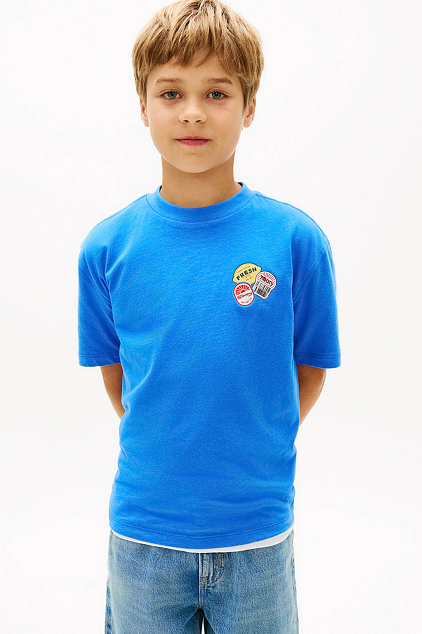 Jongens t-shirt korte mouw blauw