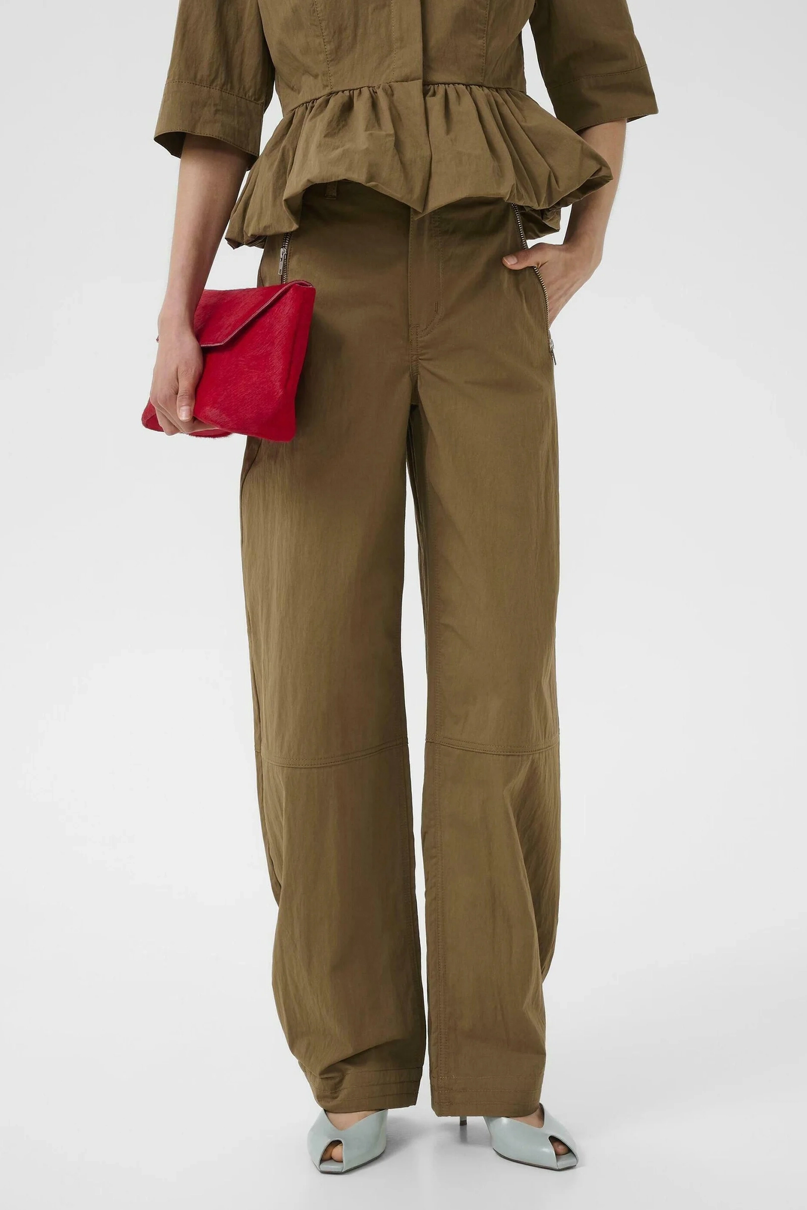 Dames broek bruin