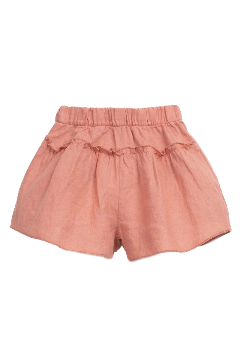 Play Up Linen shorts Rose-1 2