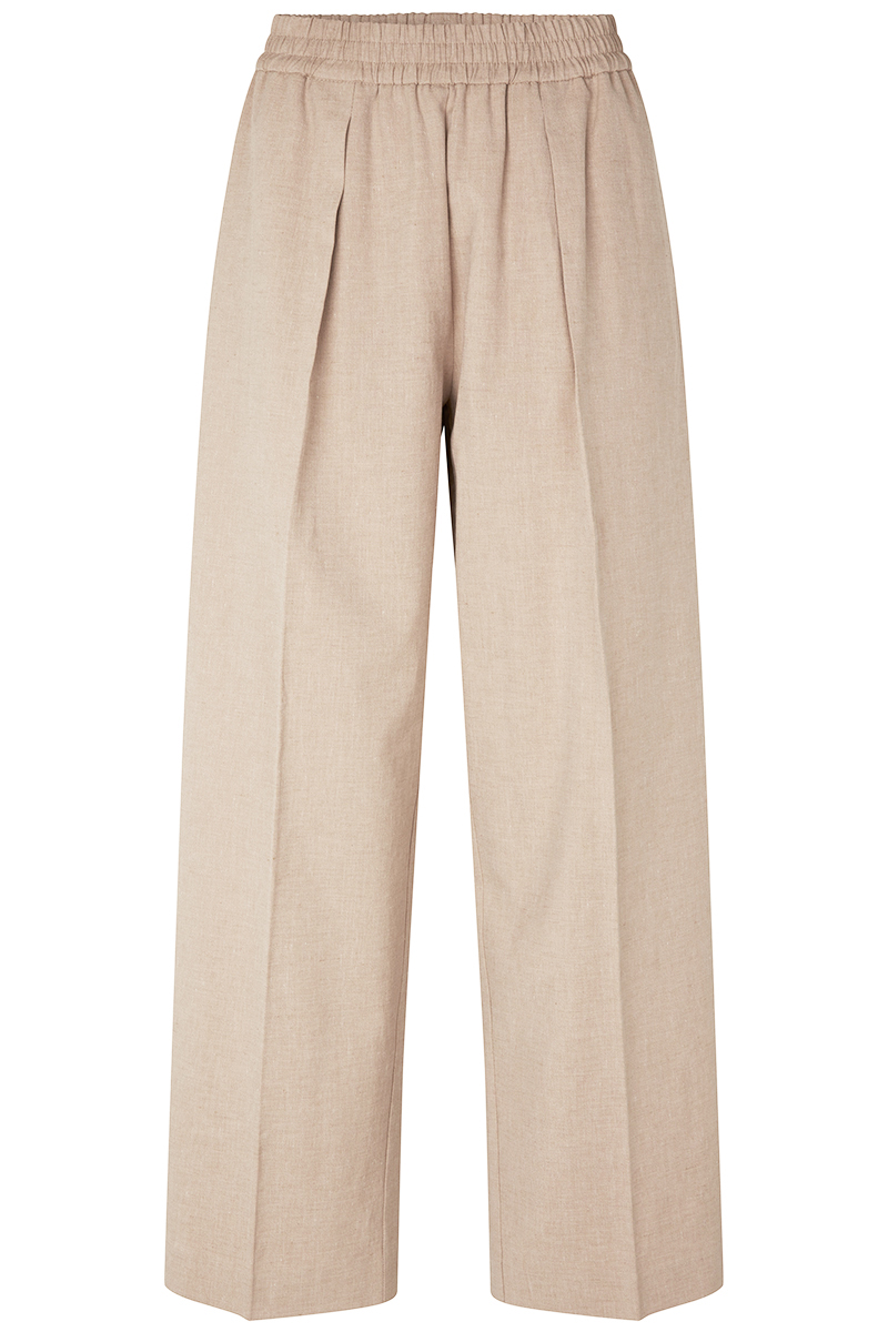 Samsøe Samsøe Julia trousers bruin/beige-2 1