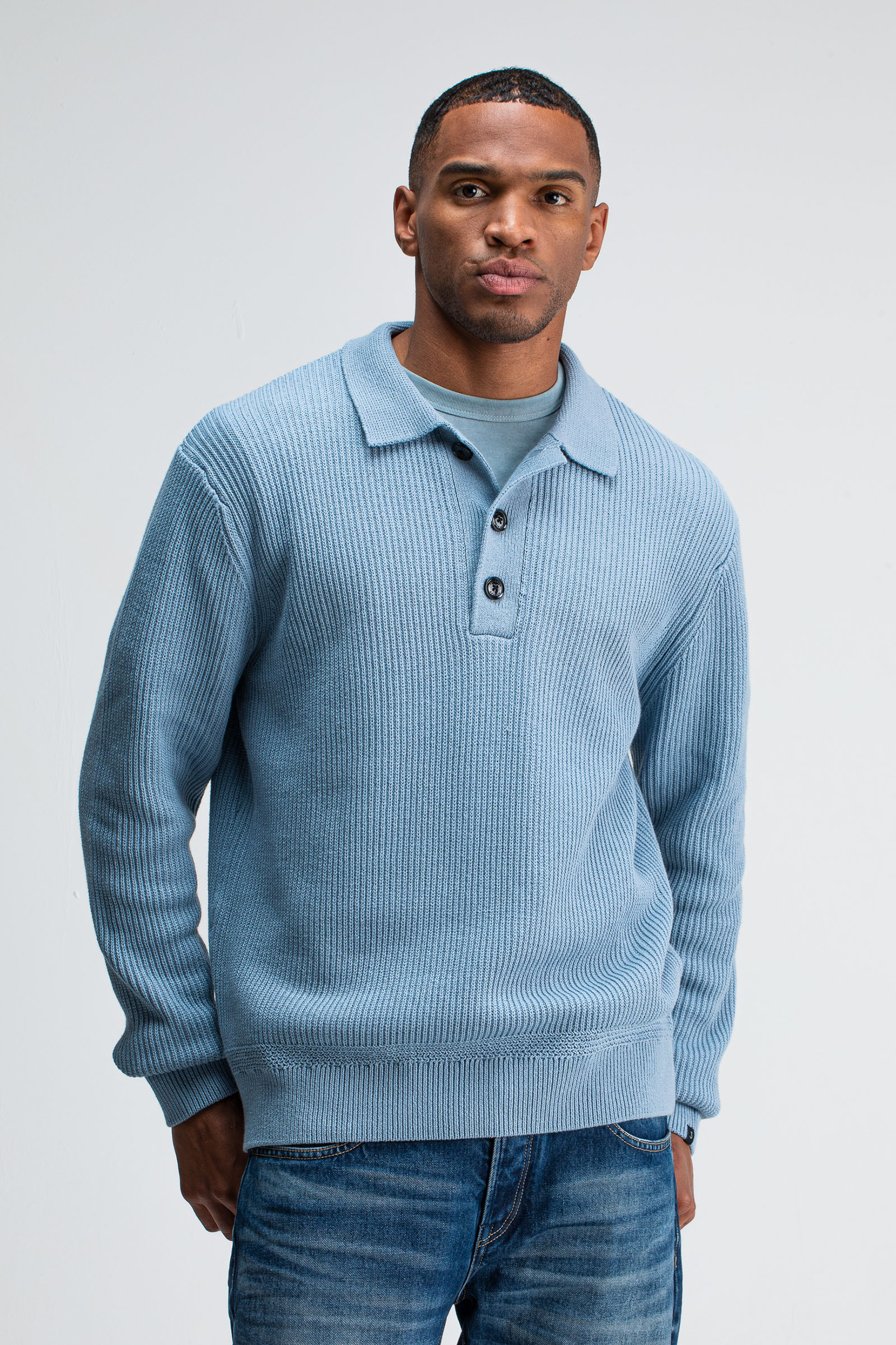 Heren trui blauw