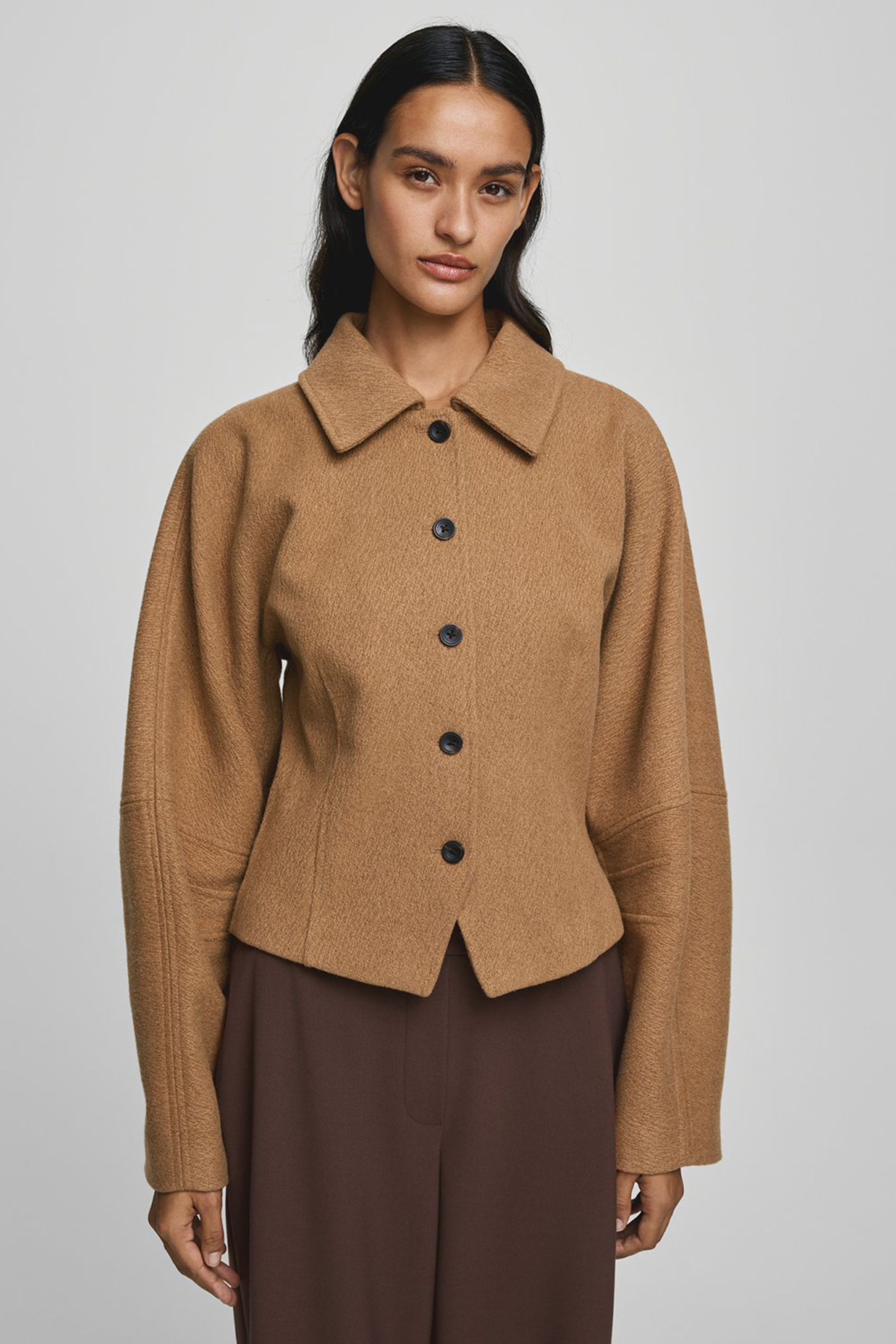 Dames blazer bruin