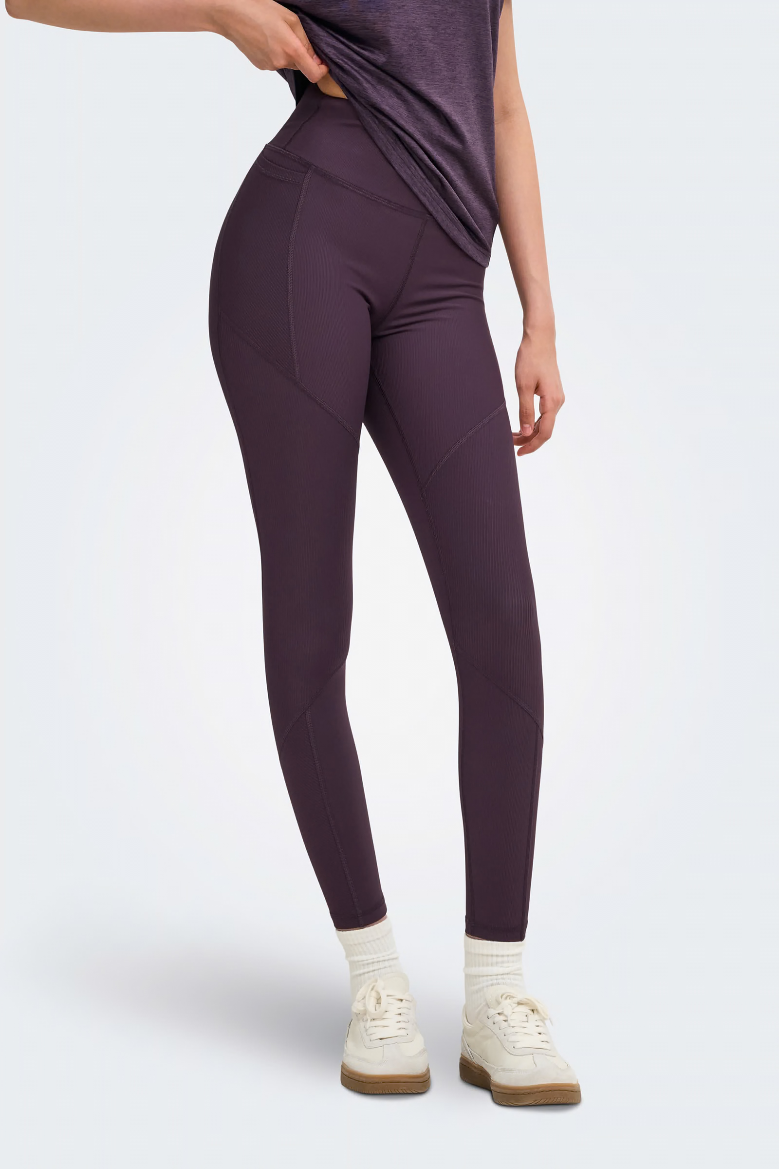 Dames legging paars