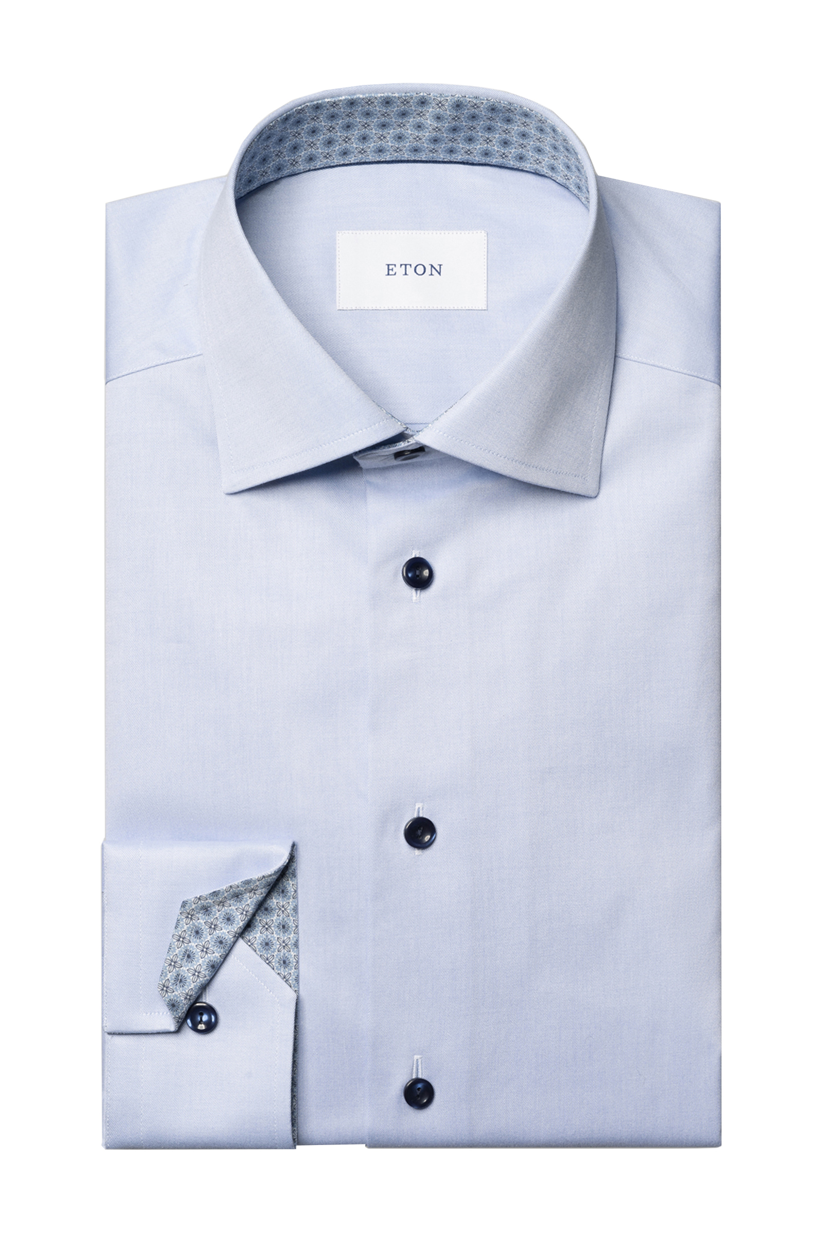Heren overhemd lm dressual blauw