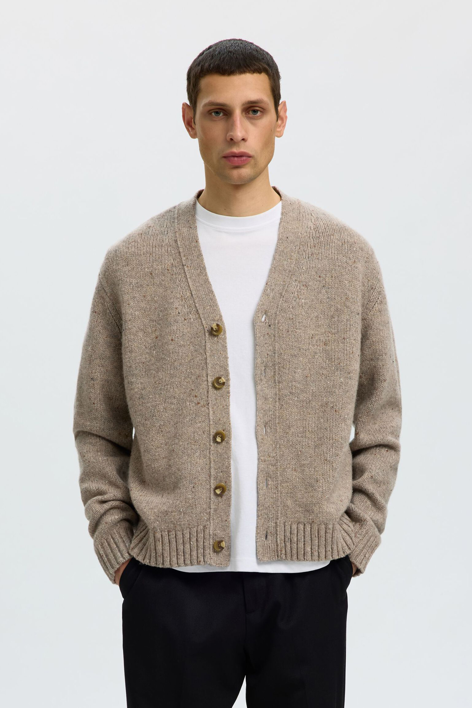 Heren vest bruin