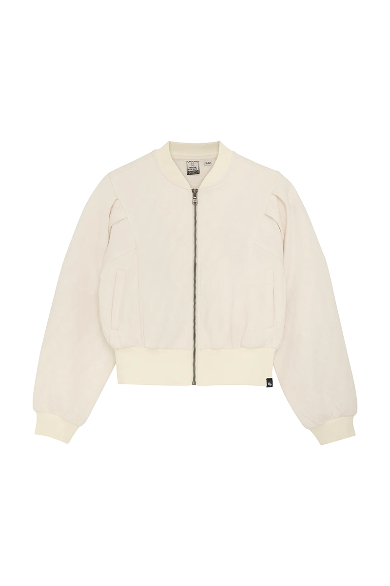 Meisjes vest ecru