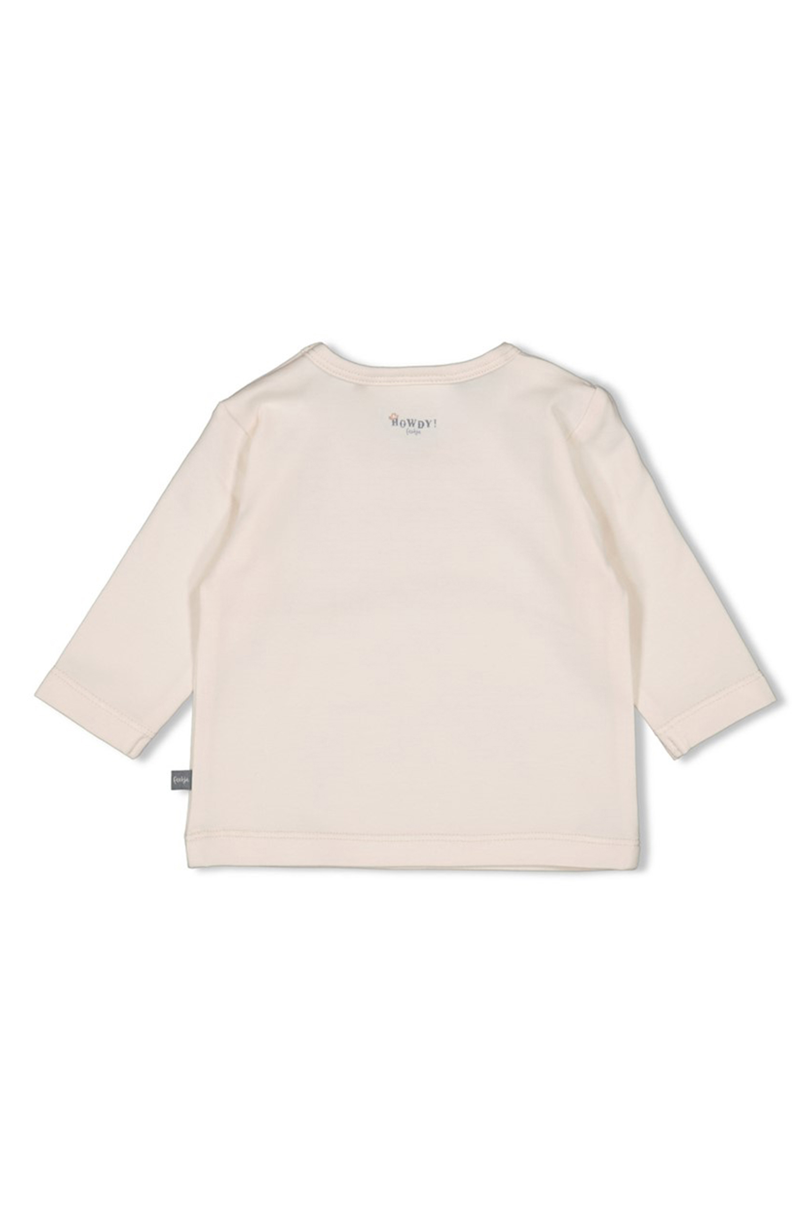 Baby t-shirt lange mouw ecru