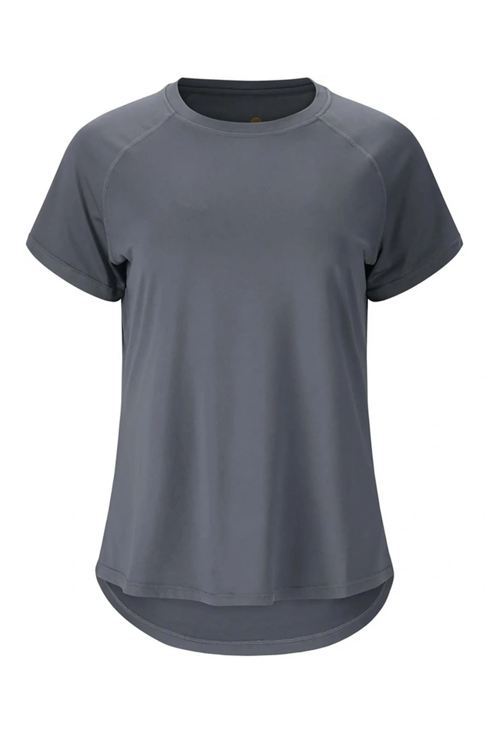 Fitness dames t-shirt km blauw