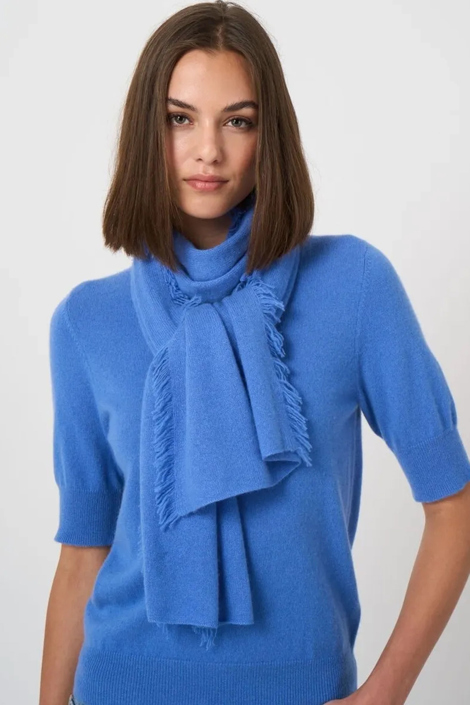 Dames sjaal blauw