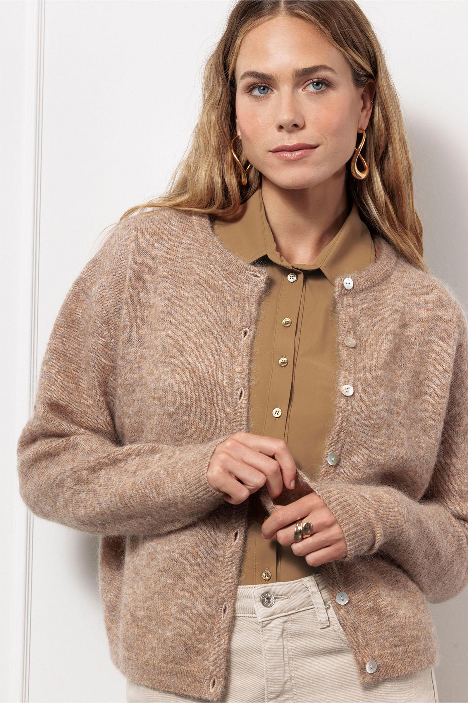 Dames vest geel