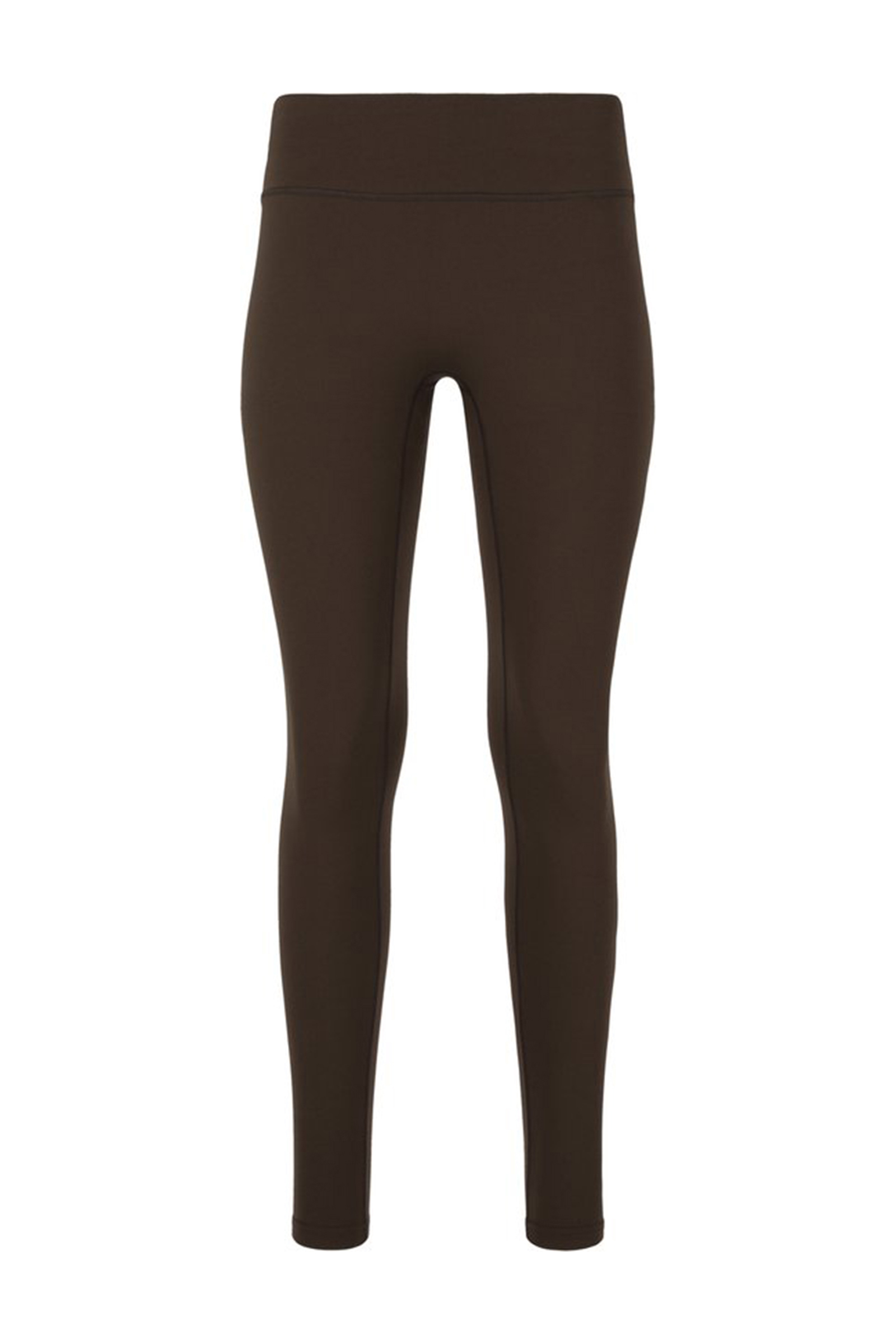 Fitness dames tight lang bruin