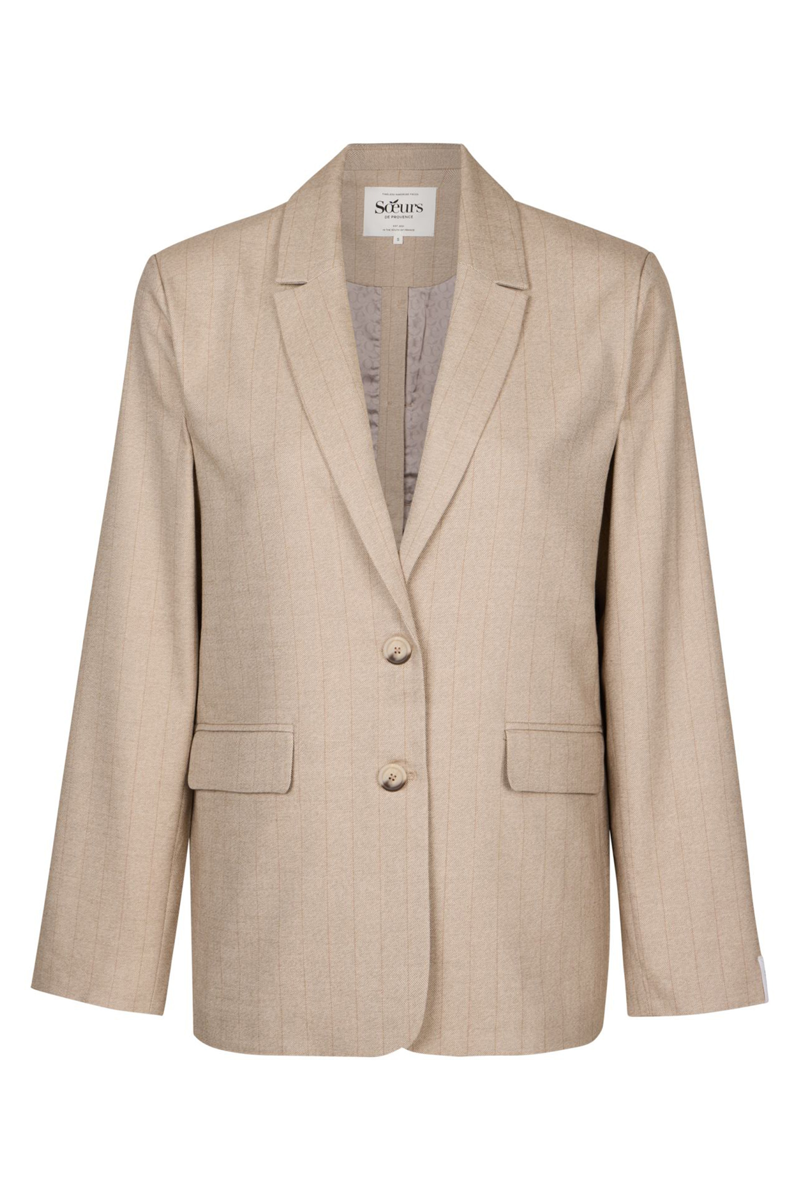 Dames blazer bruin
