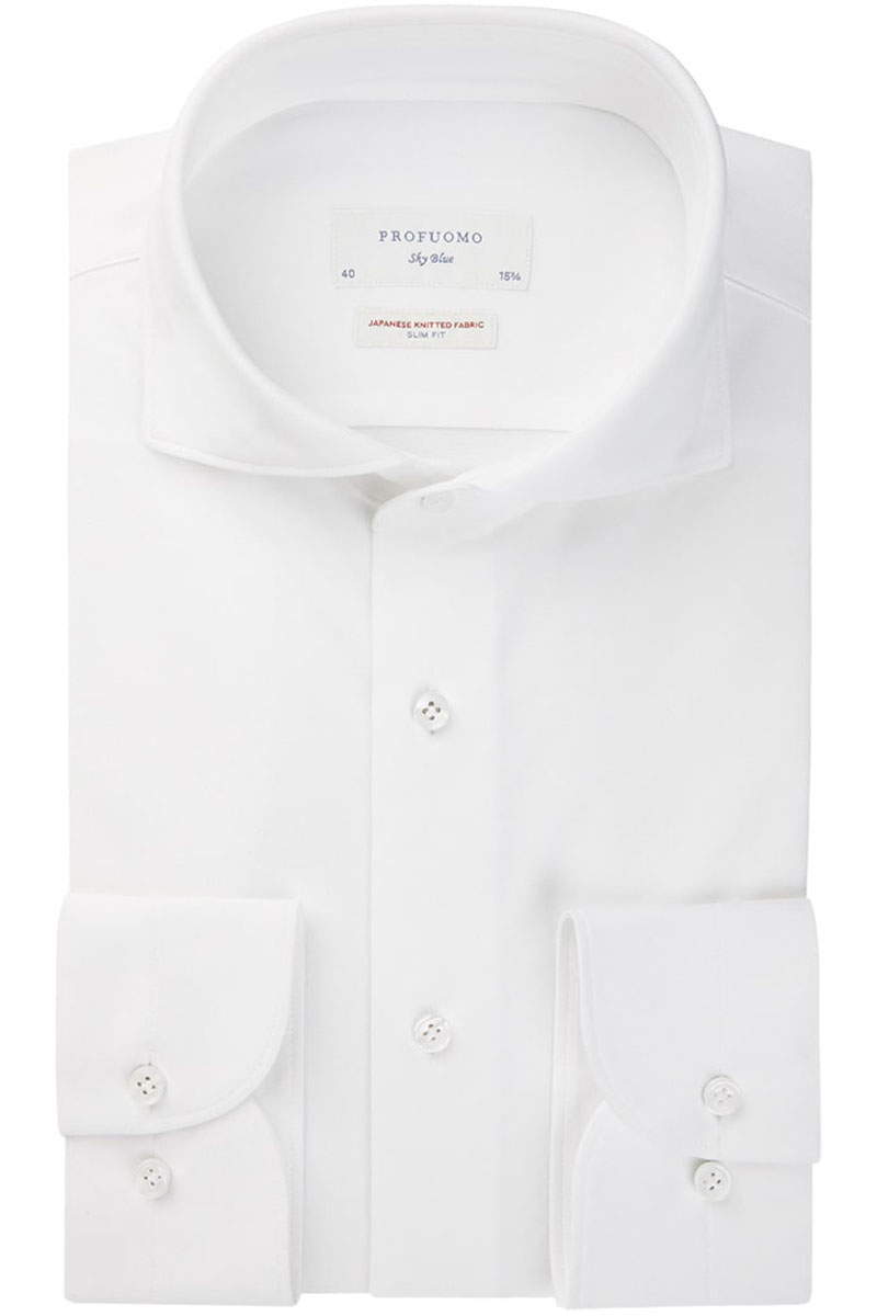 Heren overhemd lm casual wit