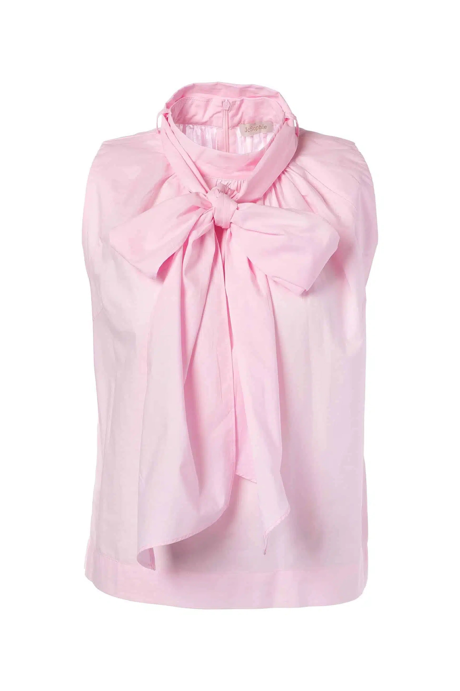 Dames blouse mouwloos rose