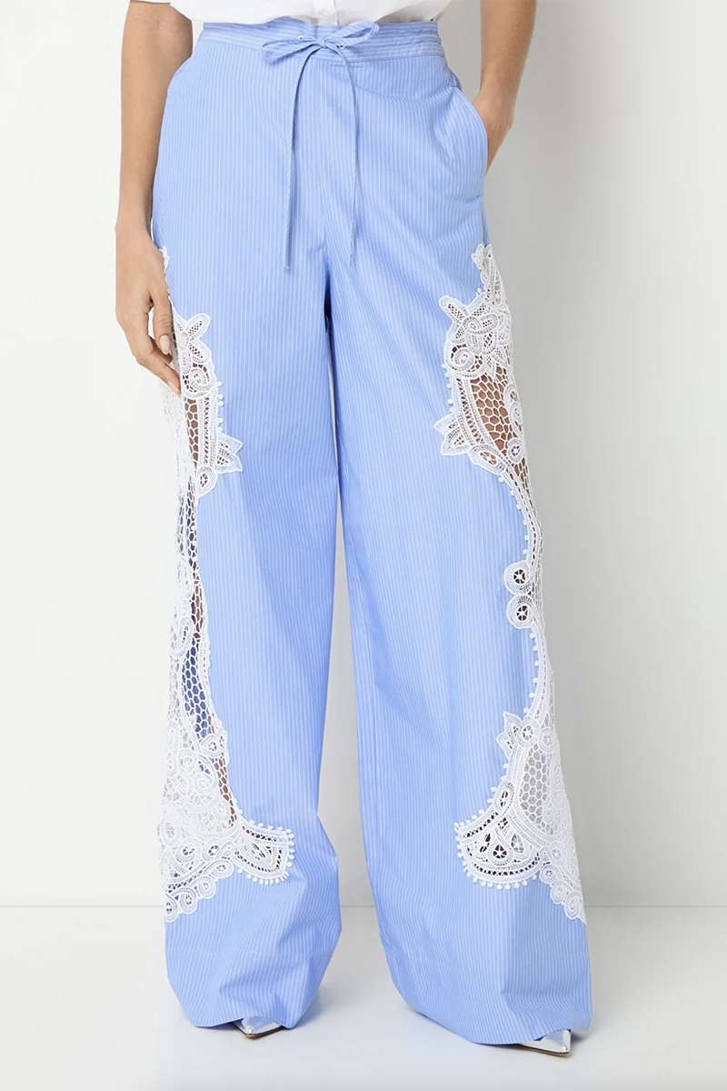 Dames broek blauw