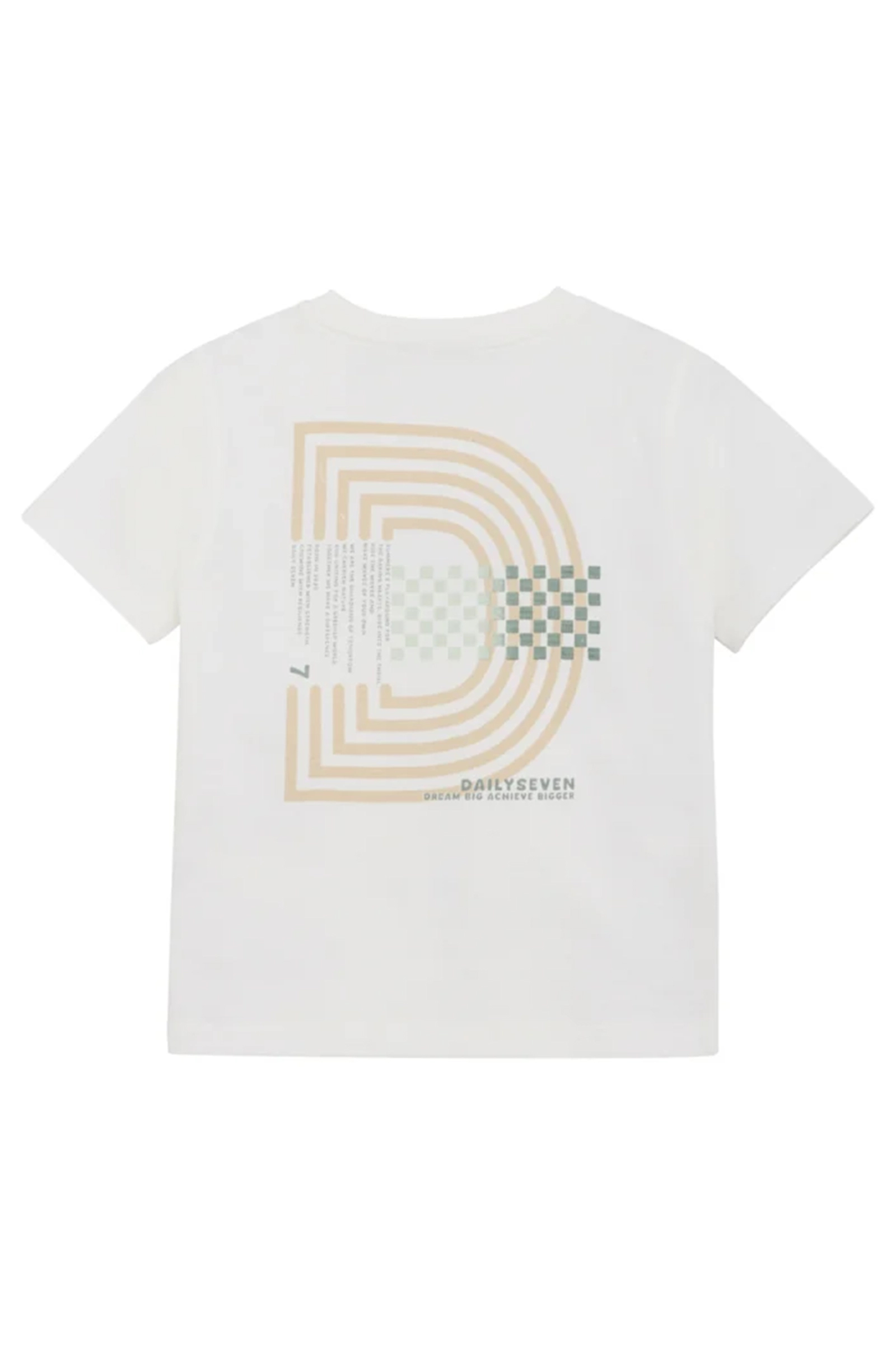 Jongens t-shirt korte mouw ecru